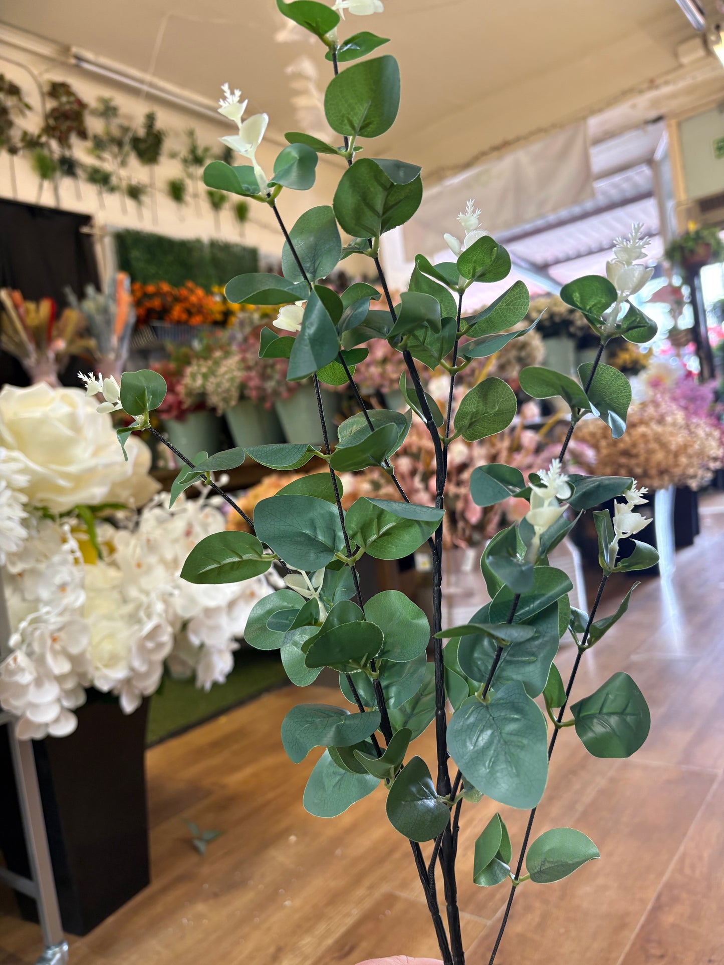 91cm long stem eucalyptus spray - 2 colours available