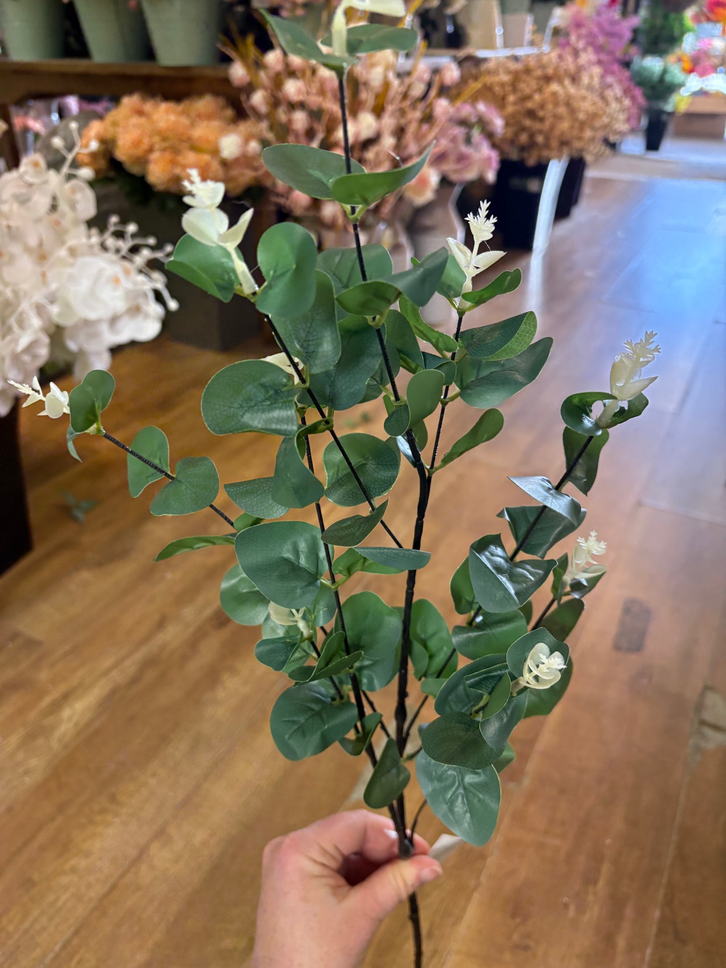 91cm long stem eucalyptus spray - 2 colours available