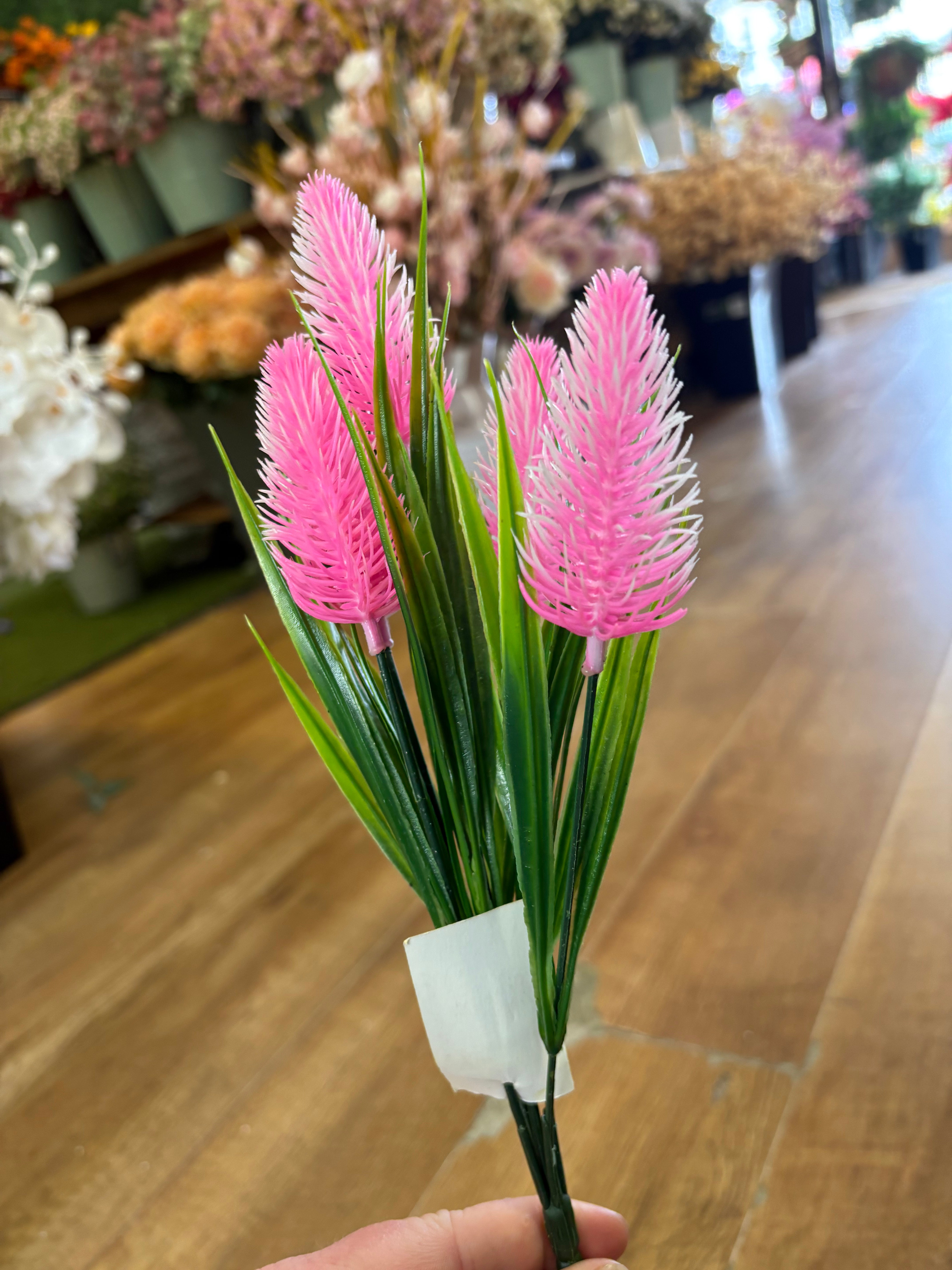 Plastic foxtail bush - 4 colours available
