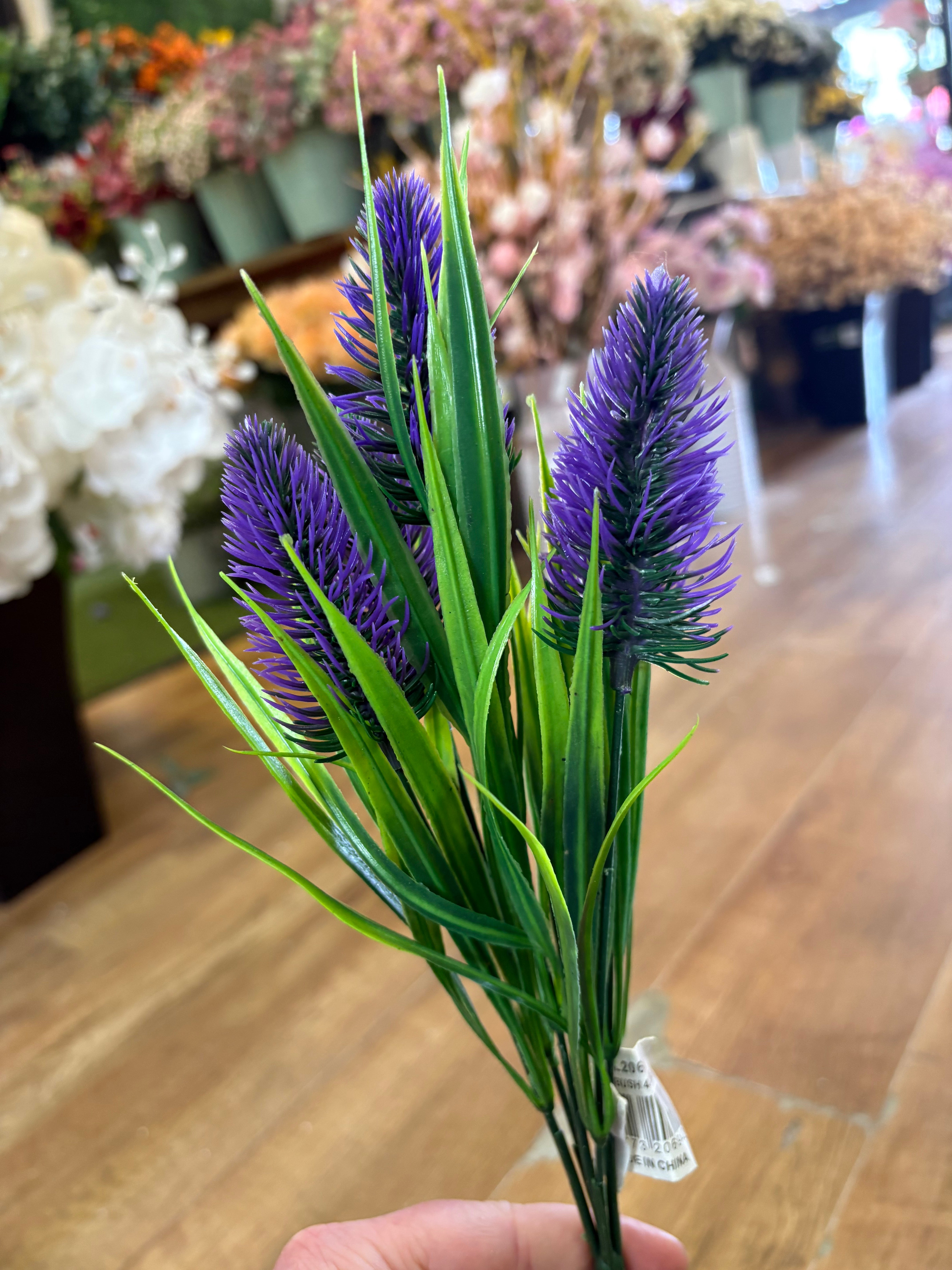 Plastic foxtail bush - 4 colours available