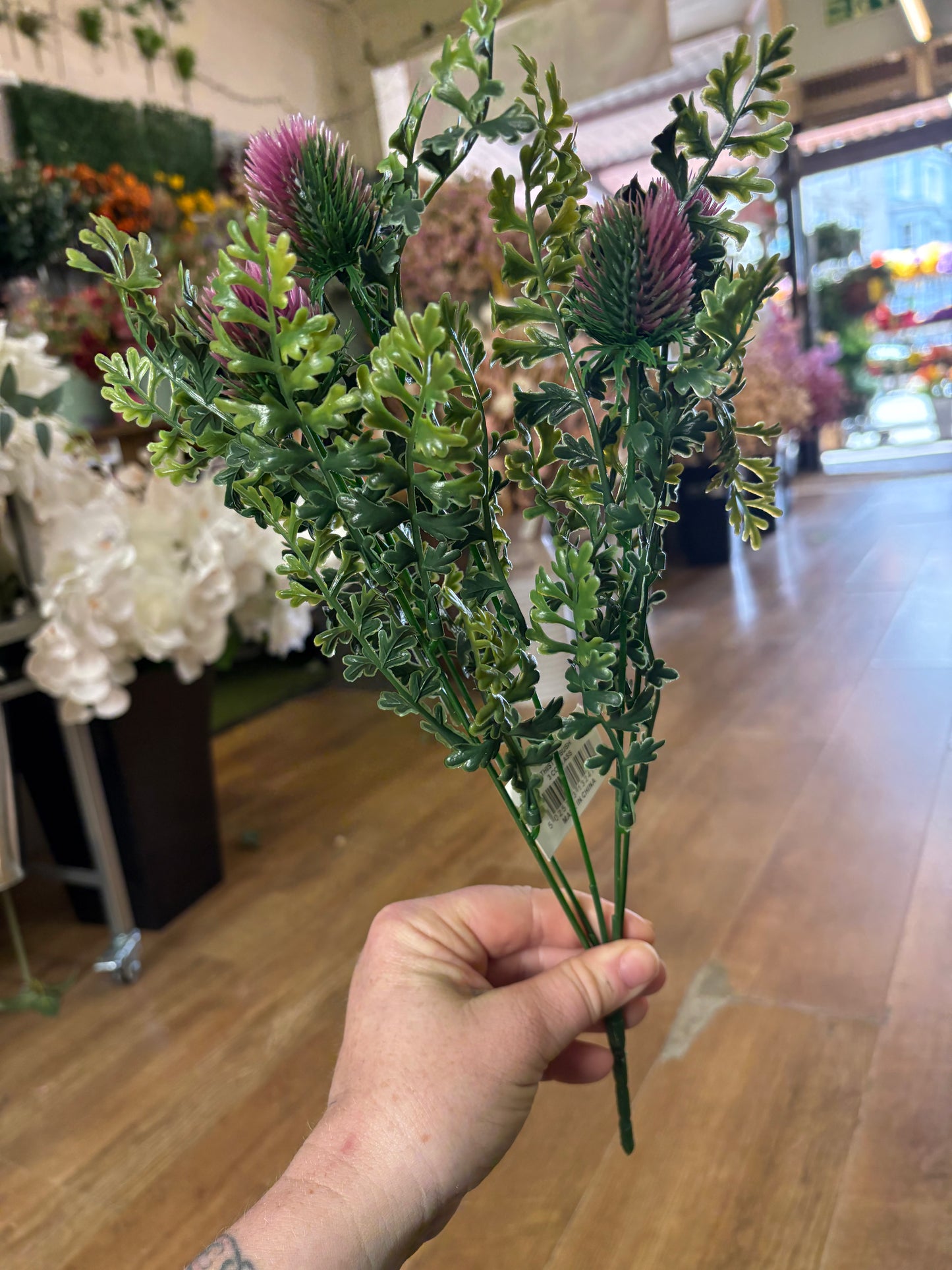 Thistle and foliage bunch - 3 colours available