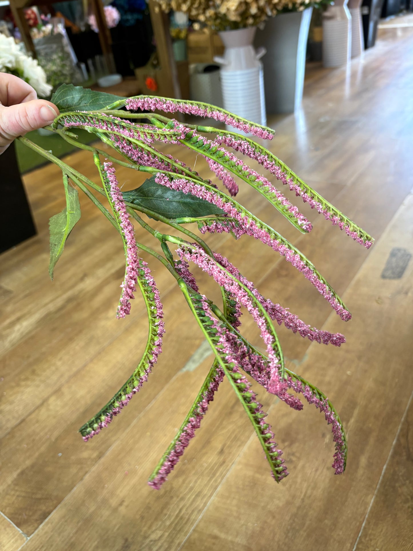 72cm pink salvia spray