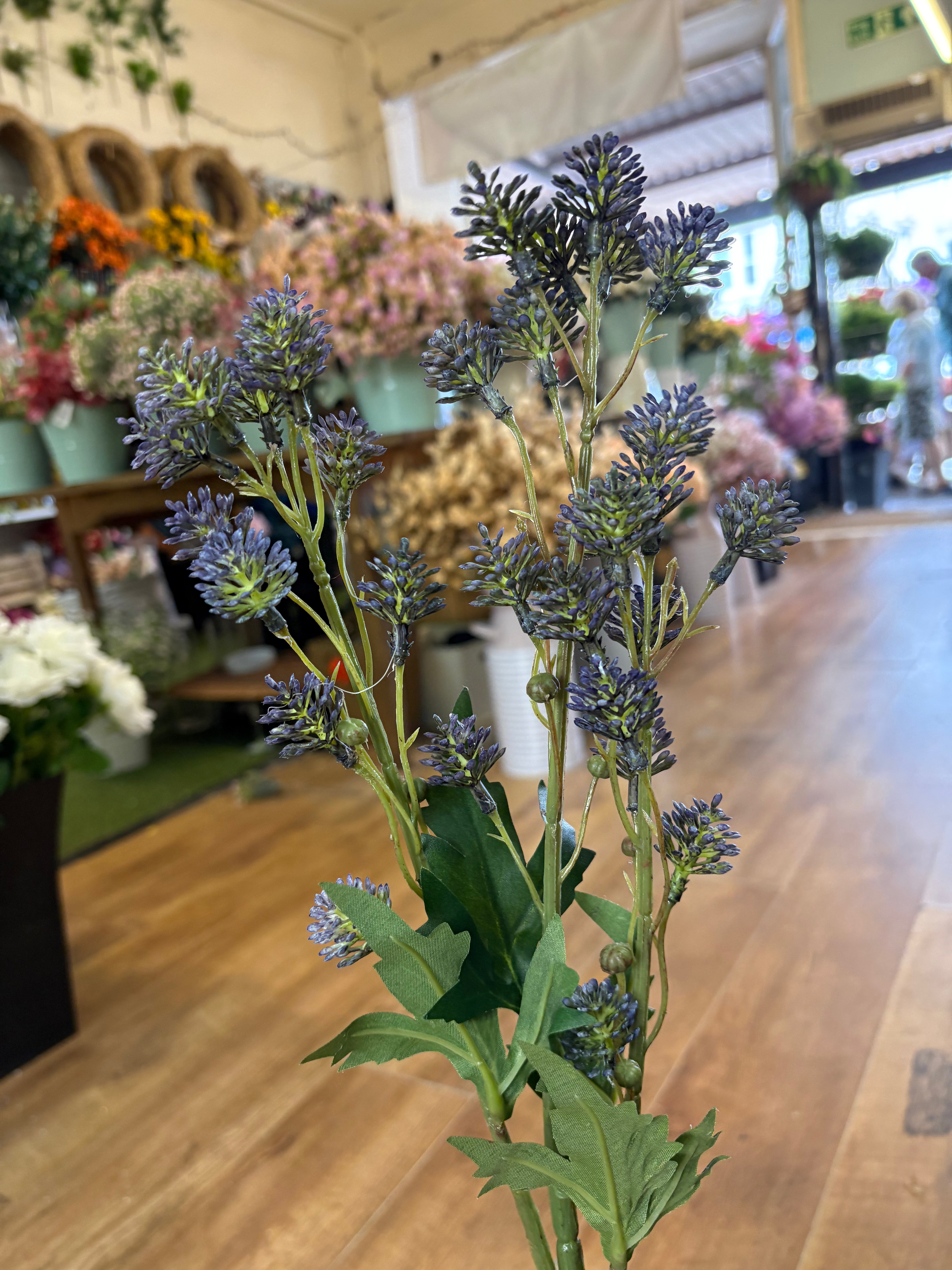 84cm tall blue fire bud spray (buds 2cm)
