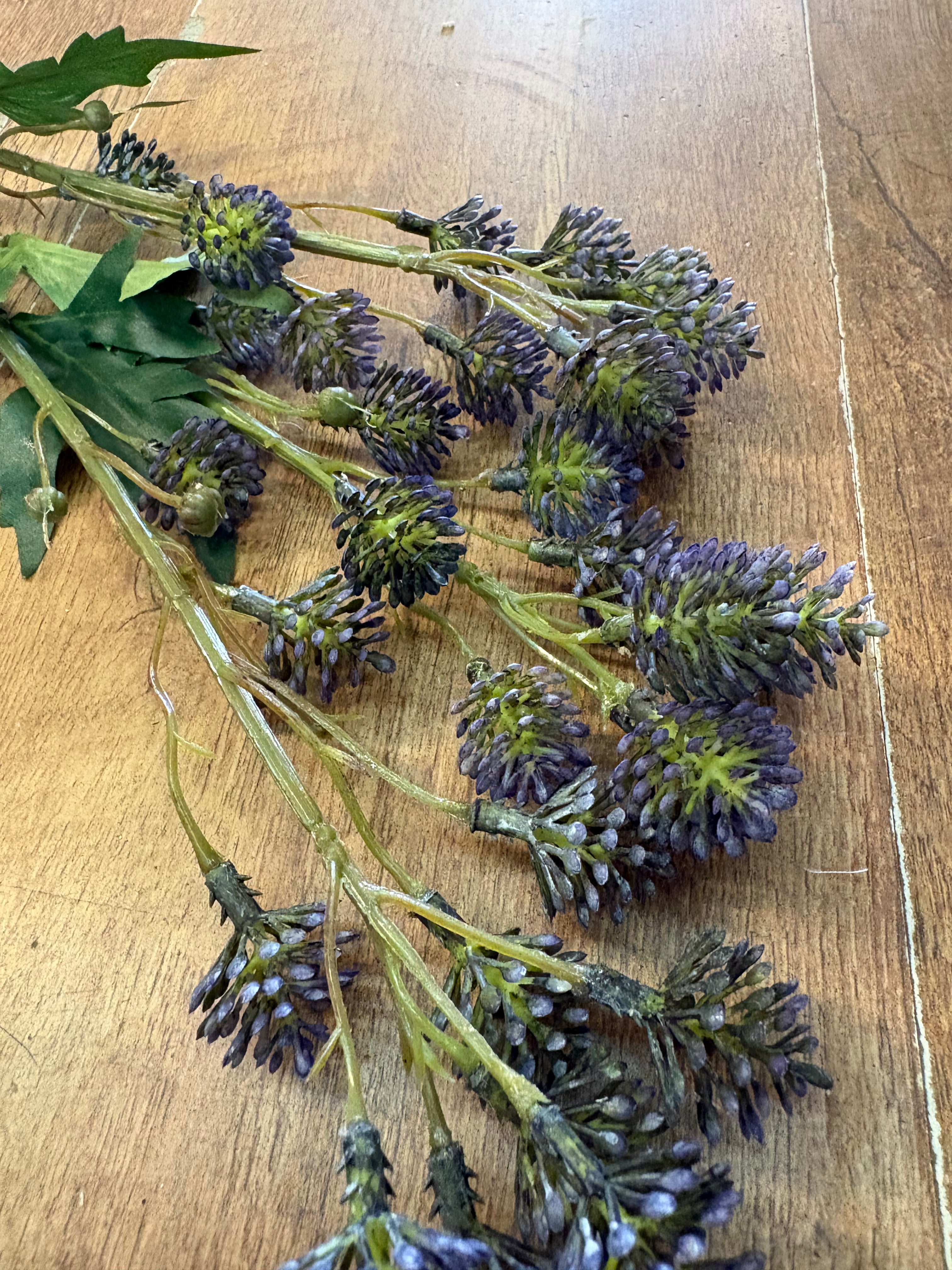 84cm tall blue fire bud spray (buds 2cm)