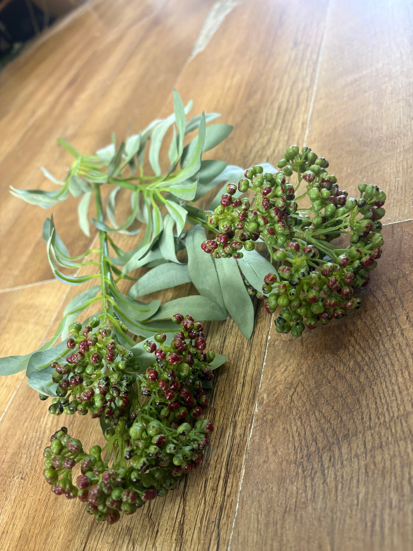 62cm tall green and brown elderberry spray