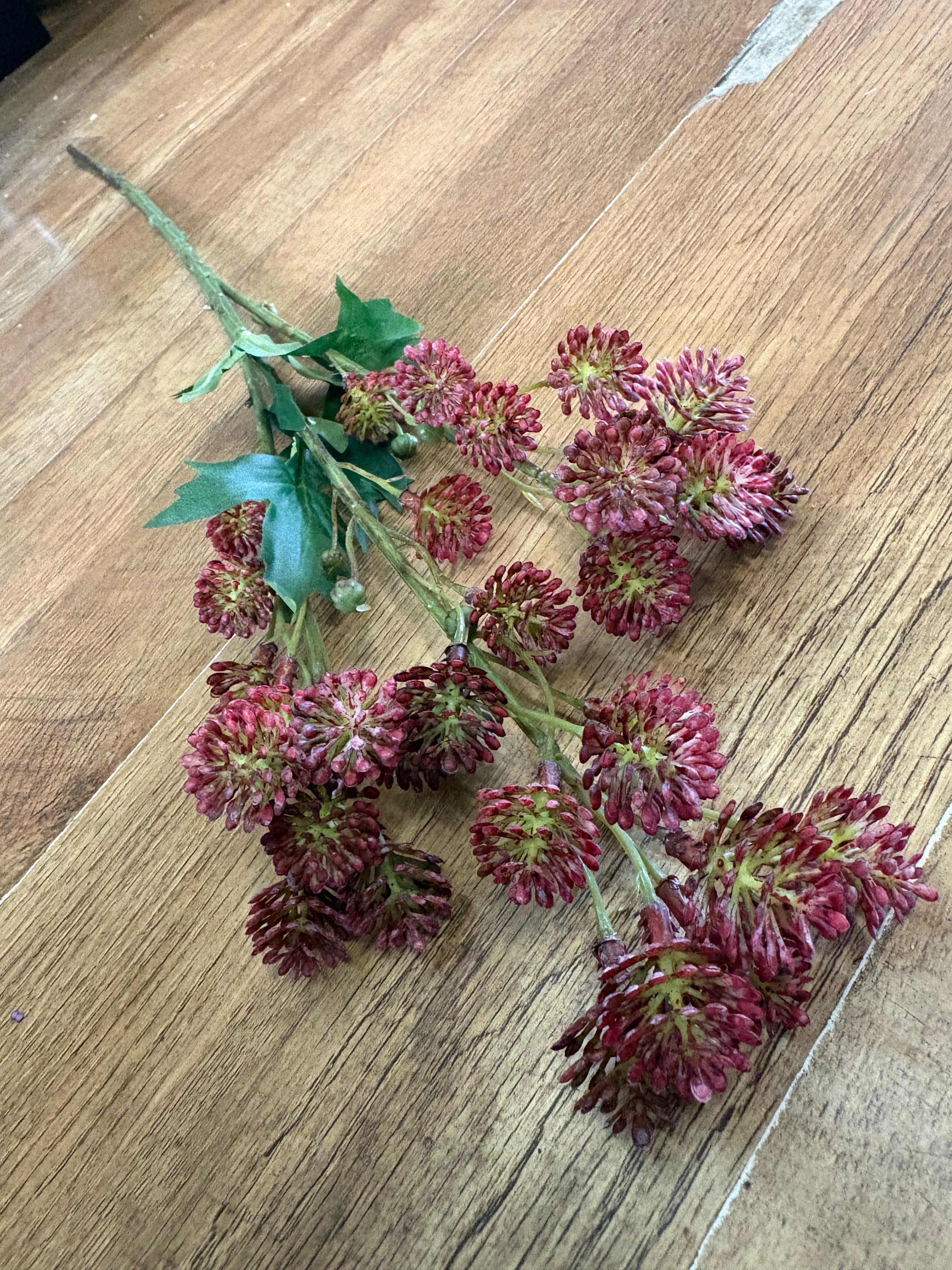 84cm tall wine fire bud spray (buds 2cm)