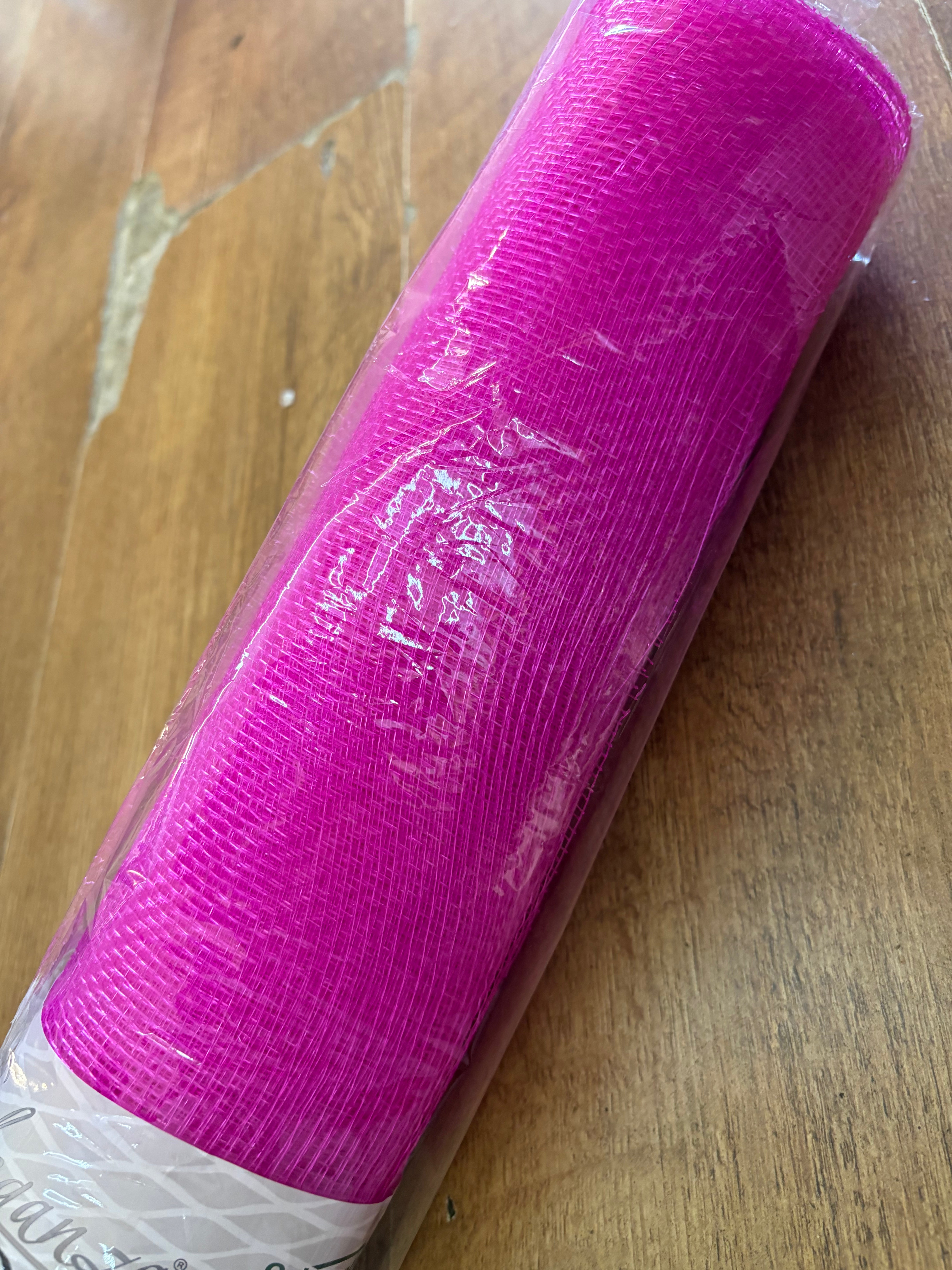 53cm x 9.1m (10 yrds) fuchsia deco mesh