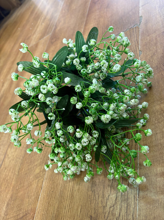 Large babies breath and foliage bunch