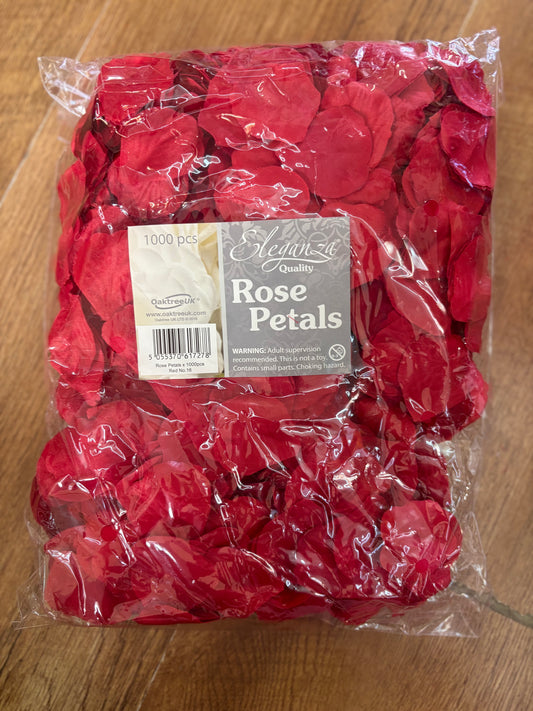 1000 pcs red rose petals