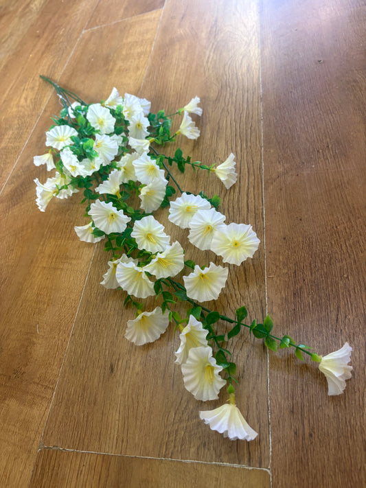 White petunia trailer