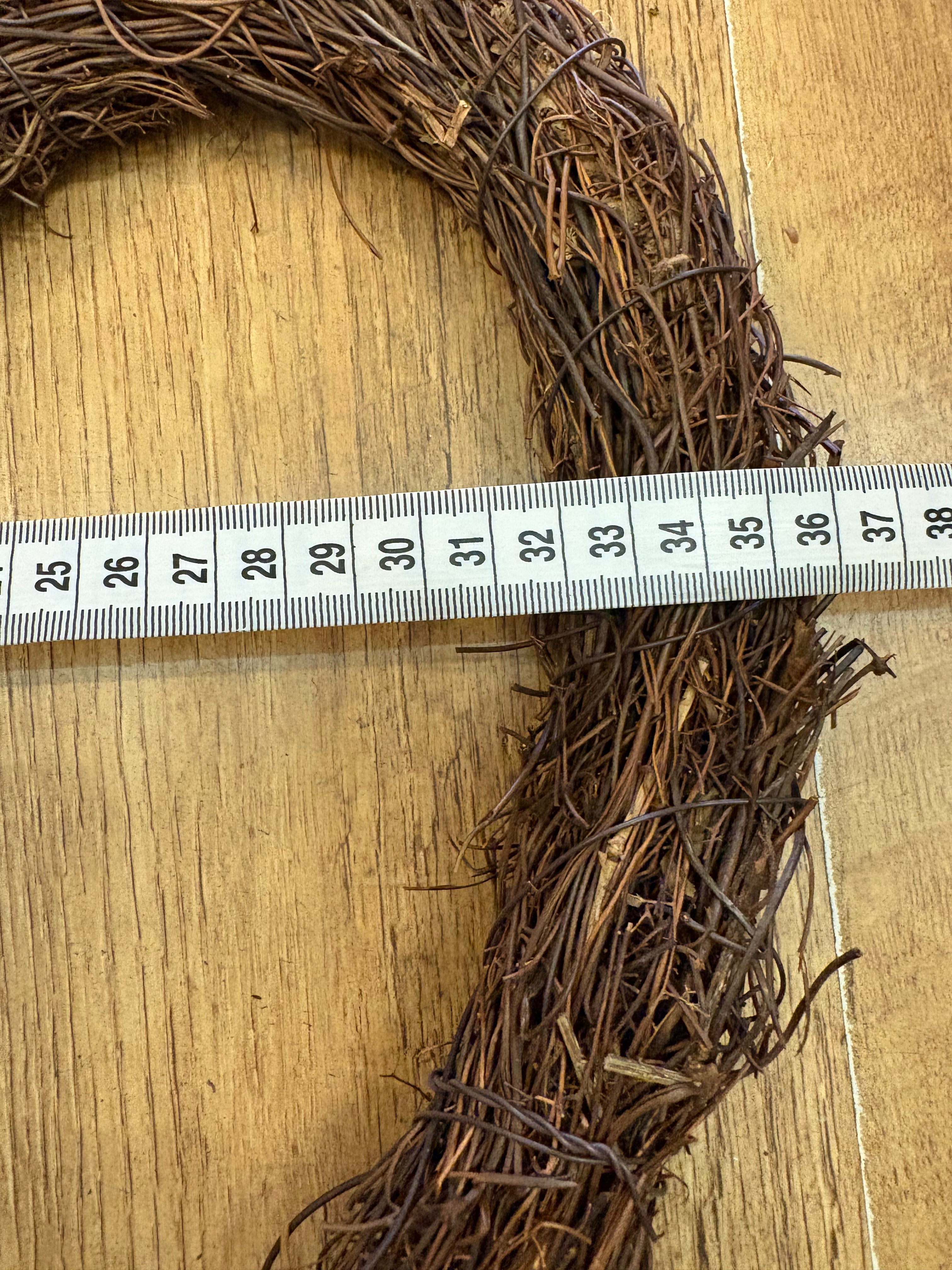 Grapevine heart wreath - approx 36cm