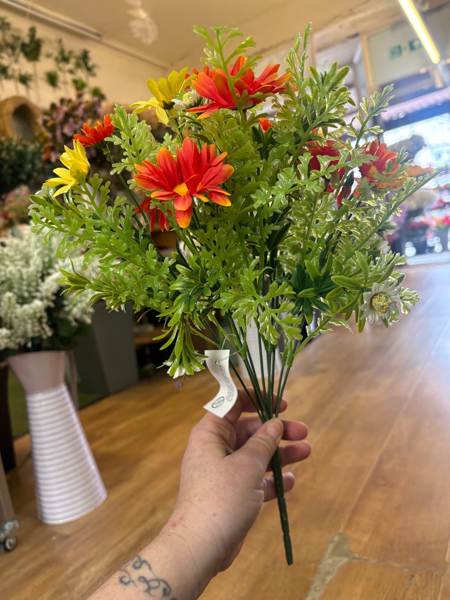 Large orange and yellow daisy mix bunch