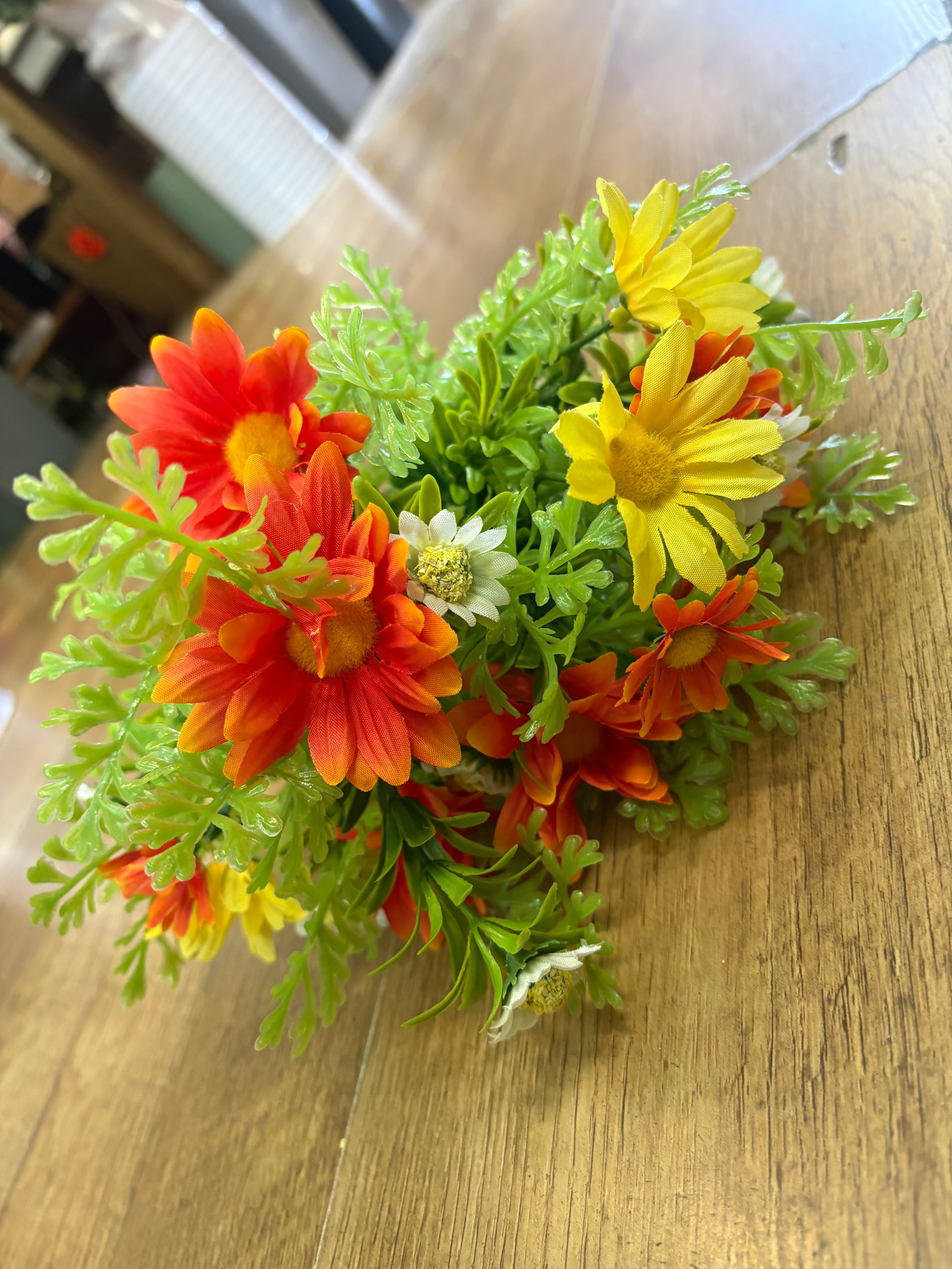Large orange and yellow daisy mix bunch