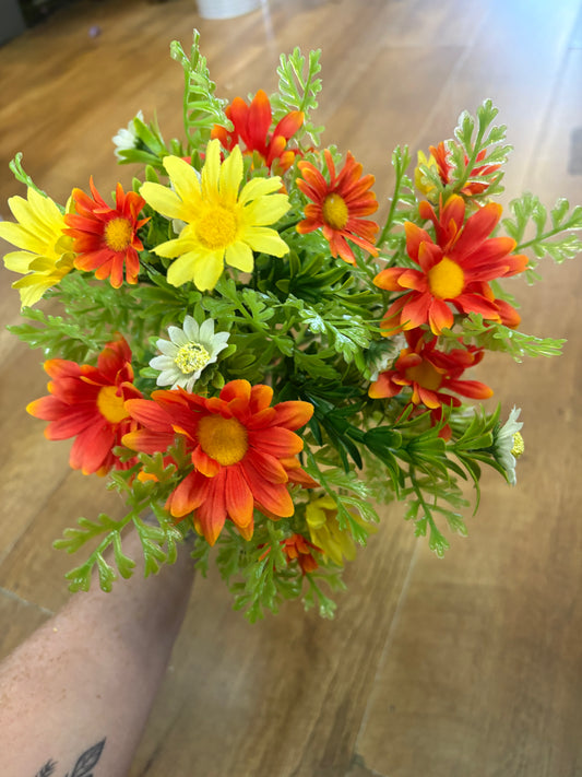 Large orange and yellow daisy mix bunch