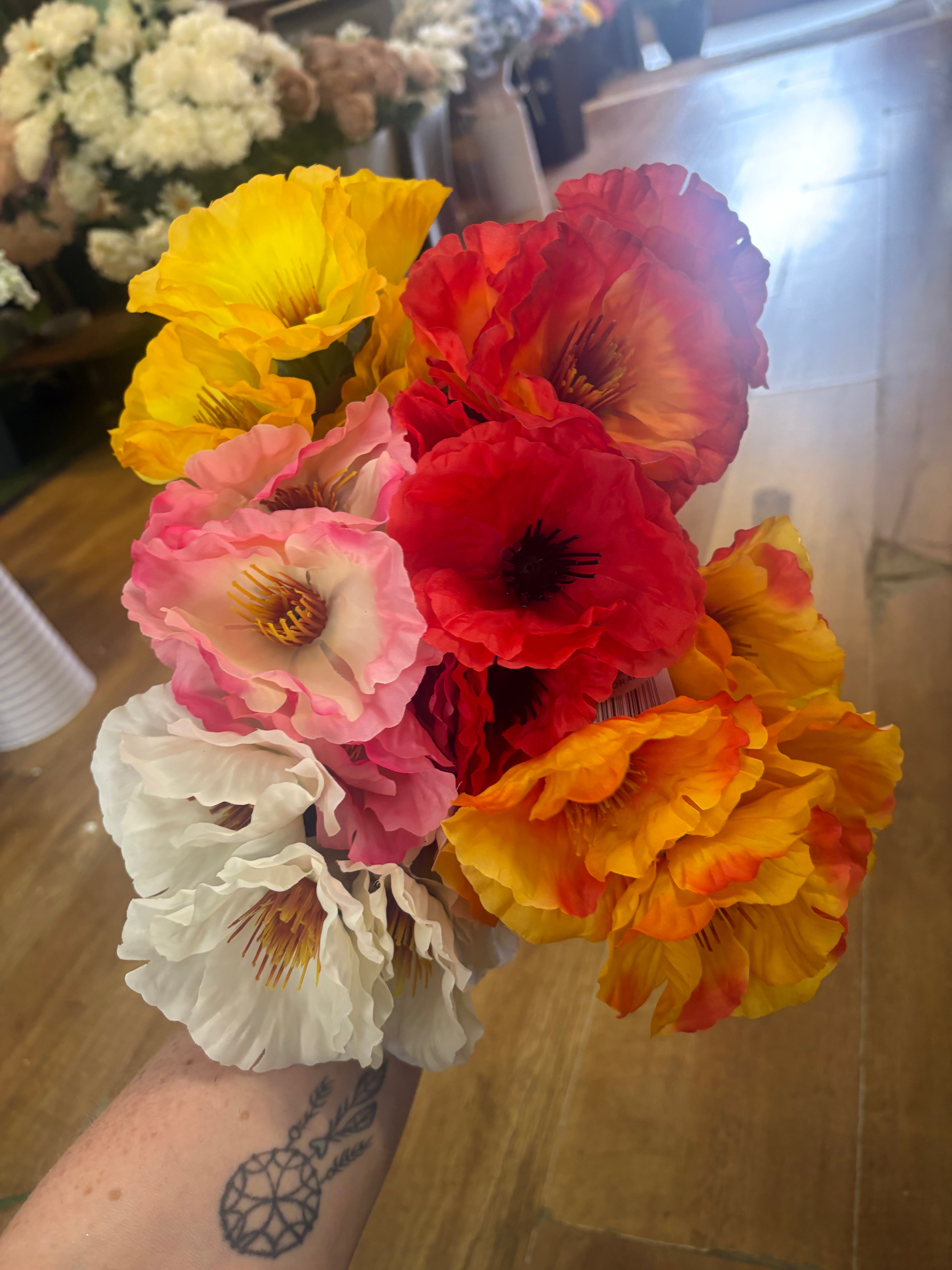 Wild poppy bunch - 6 colours available