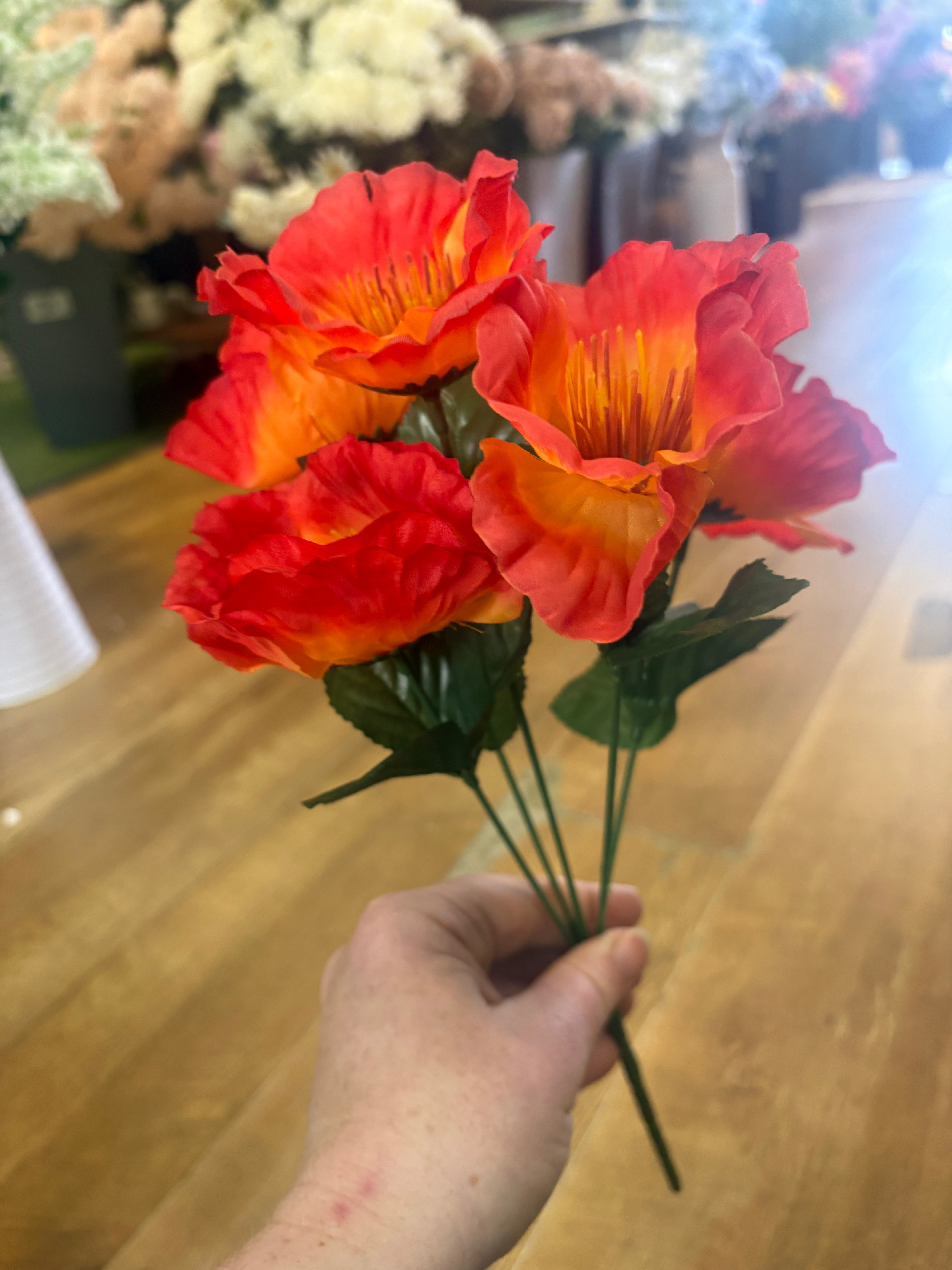 Wild poppy bunch - 6 colours available