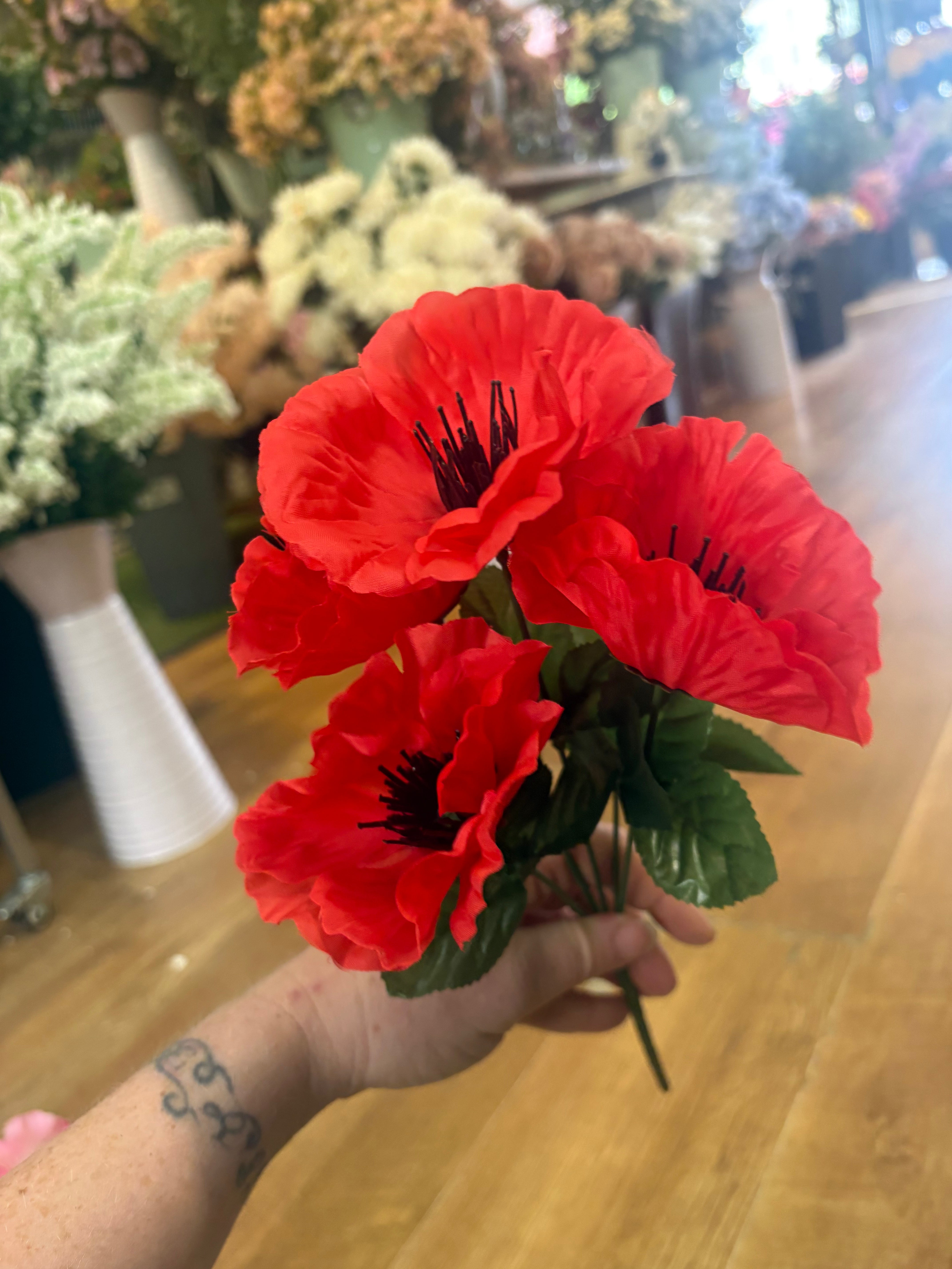 Wild poppy bunch - 6 colours available