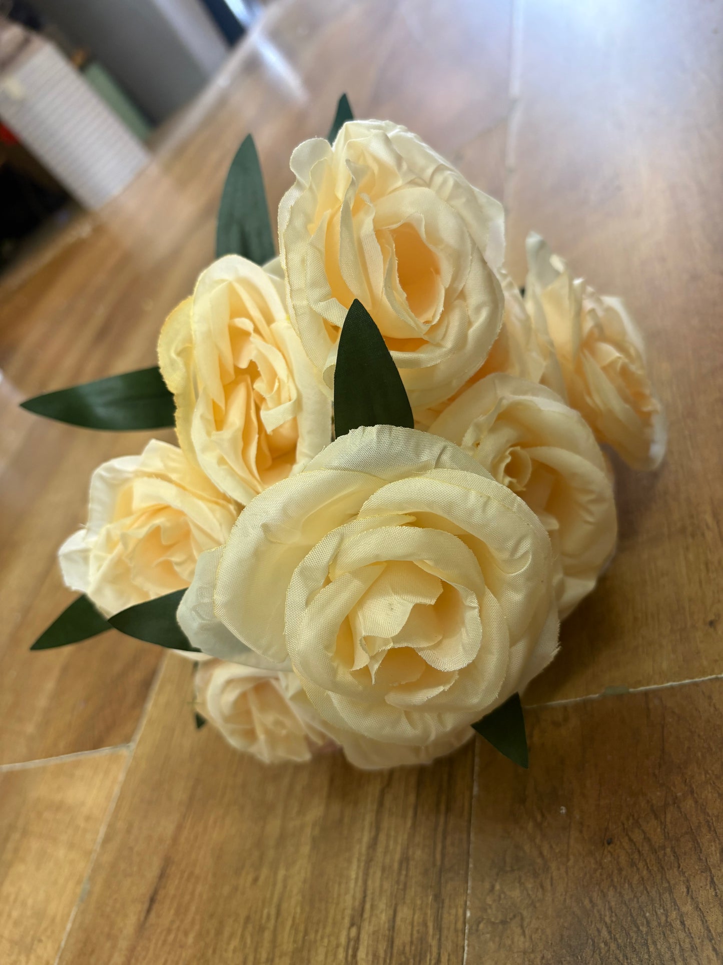 Large 10 headed autumnal cabbage rose bouquet - 4 colours available