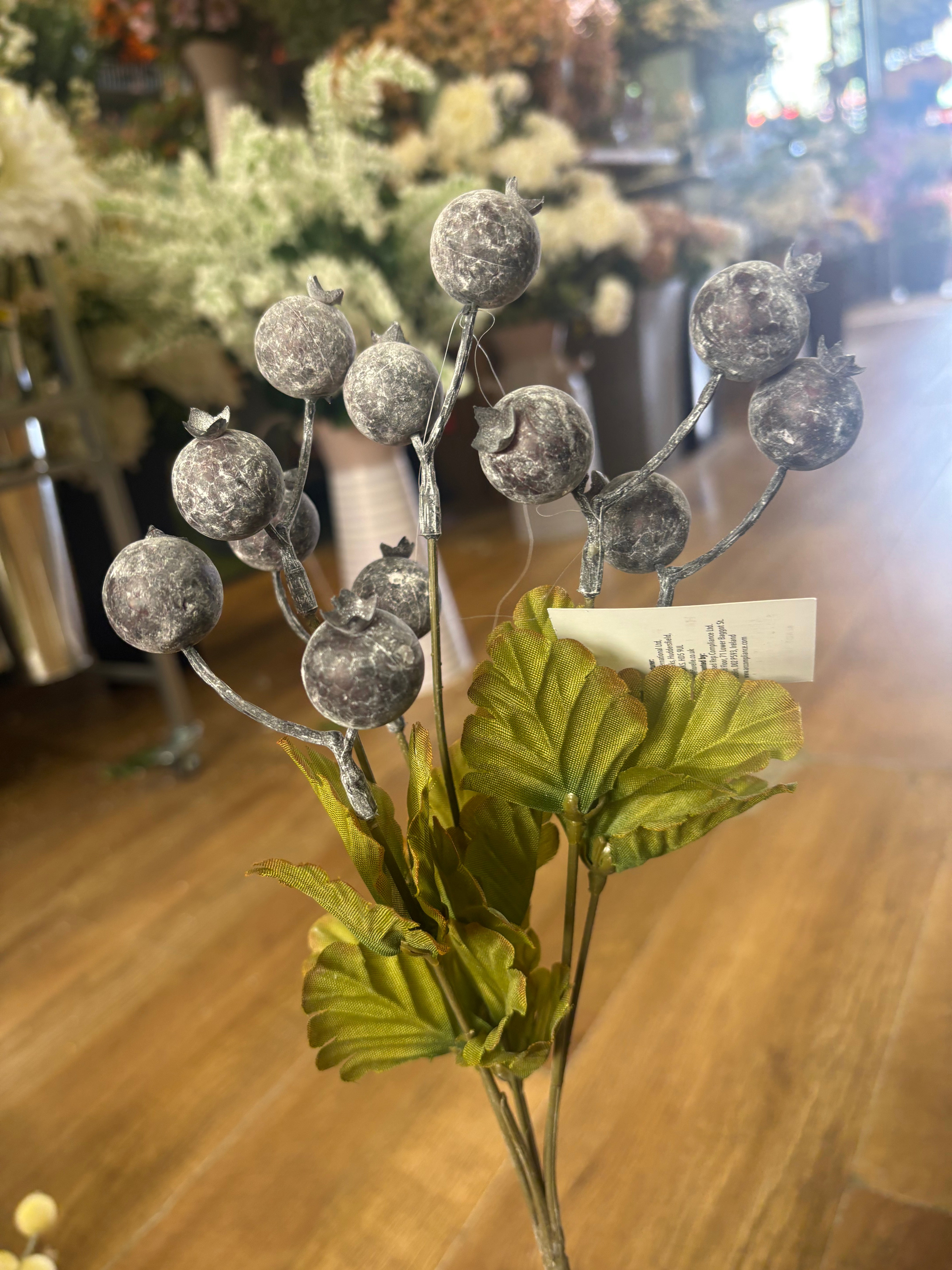 Dusted Hawthorn berry bunch - 4 colours available