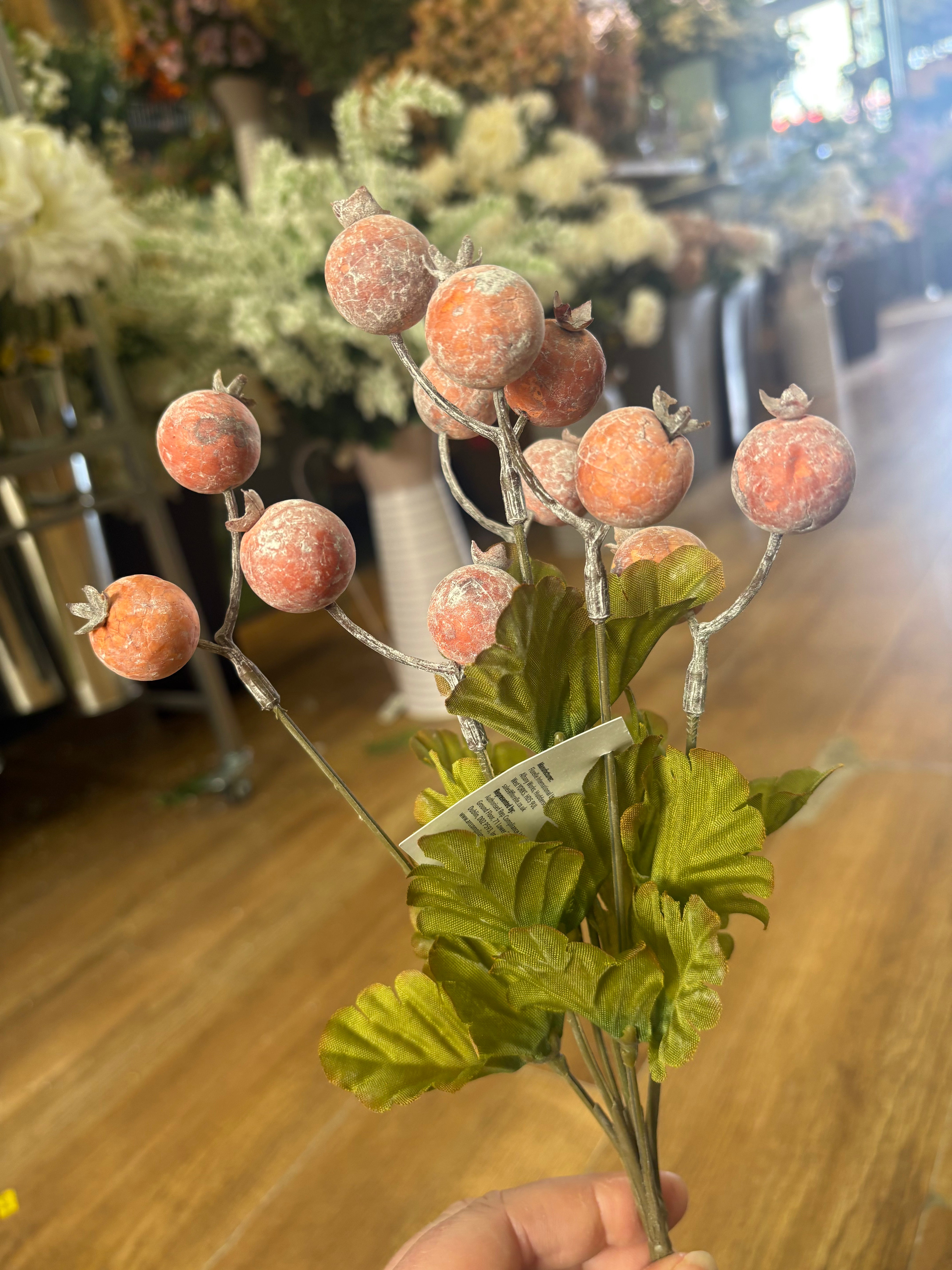 Dusted Hawthorn berry bunch - 4 colours available
