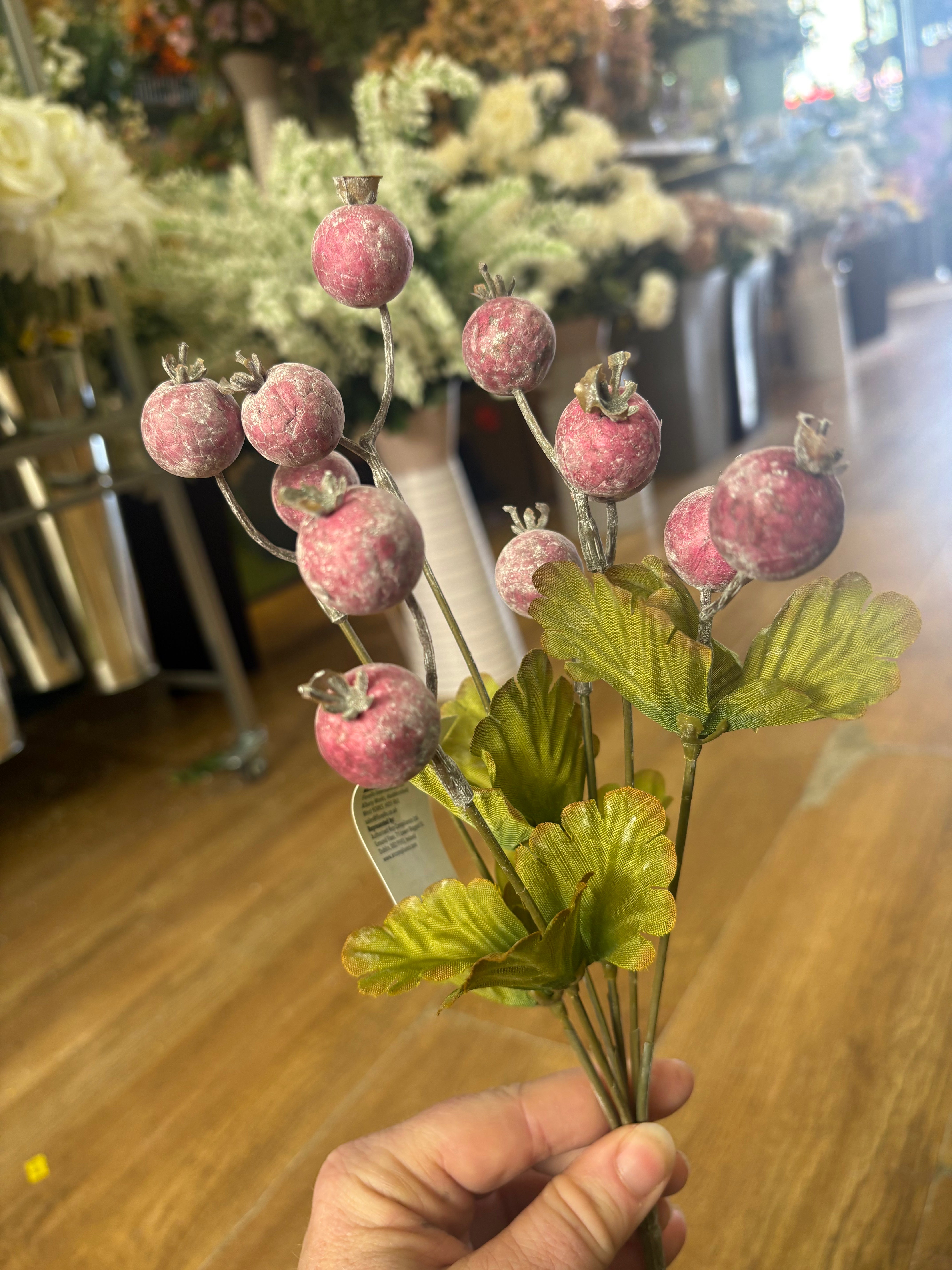 Dusted Hawthorn berry bunch - 4 colours available