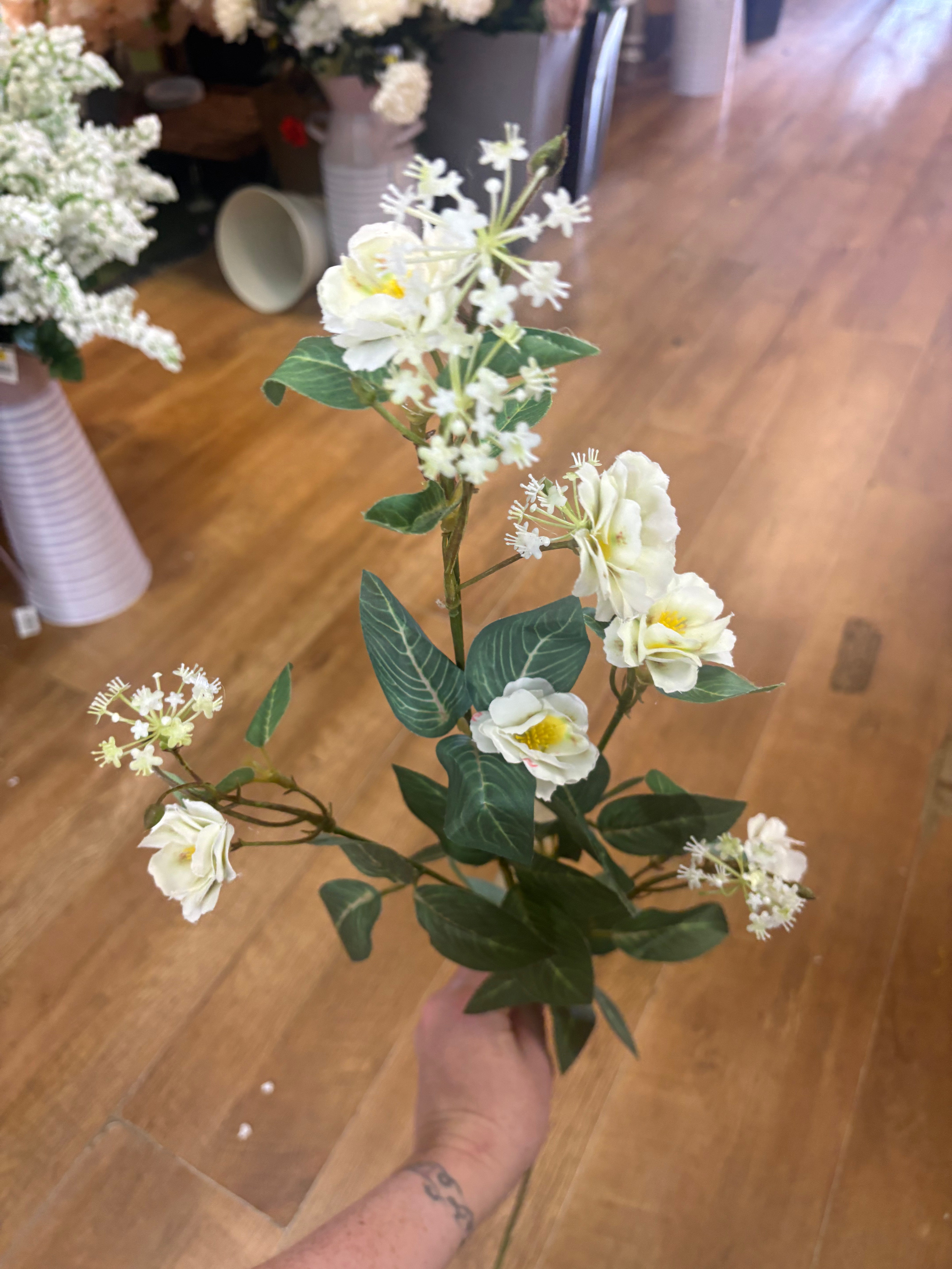 85cm tall white Marina spray