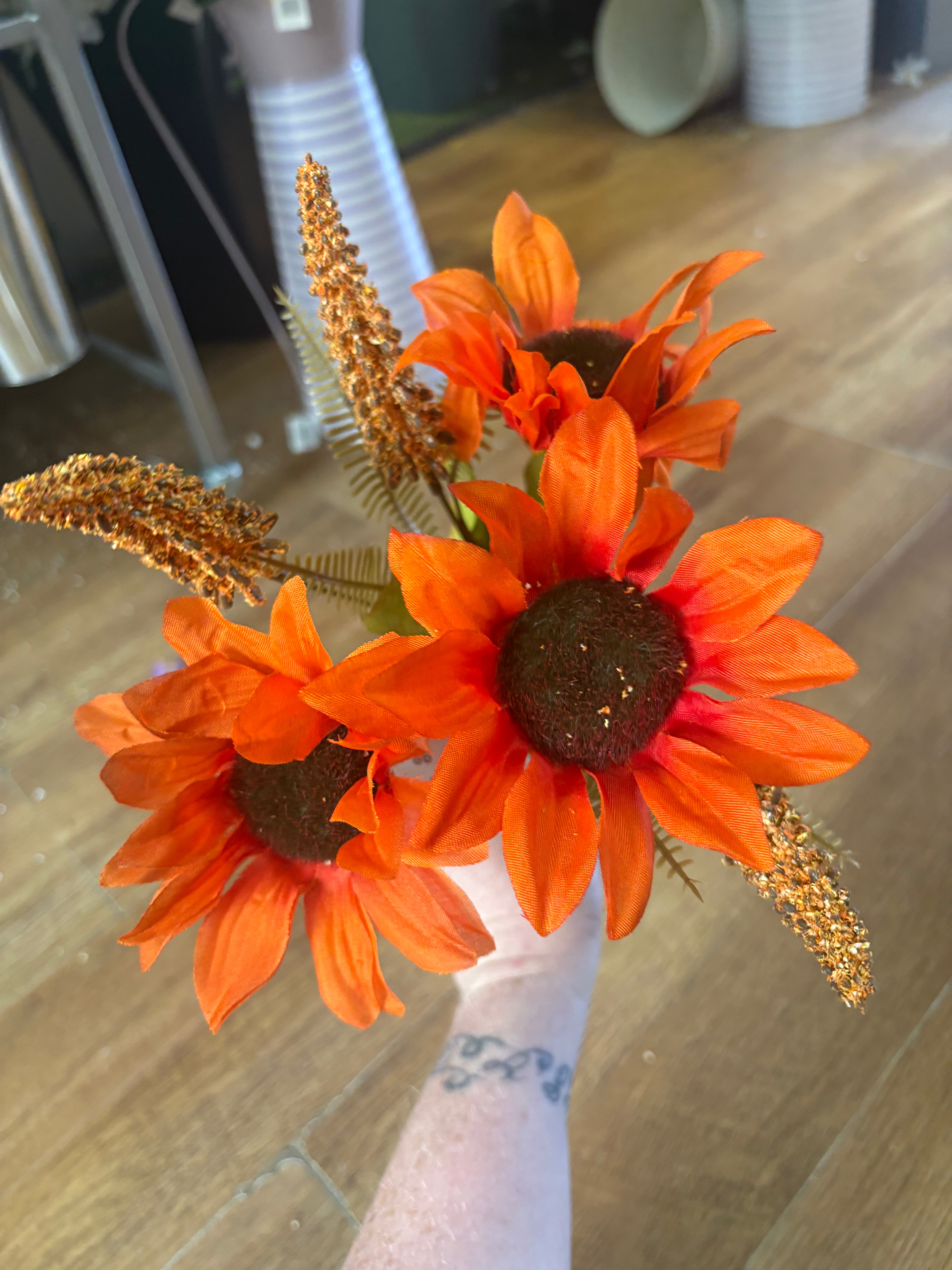 Foxtail and sunflower bush- 3 colours available