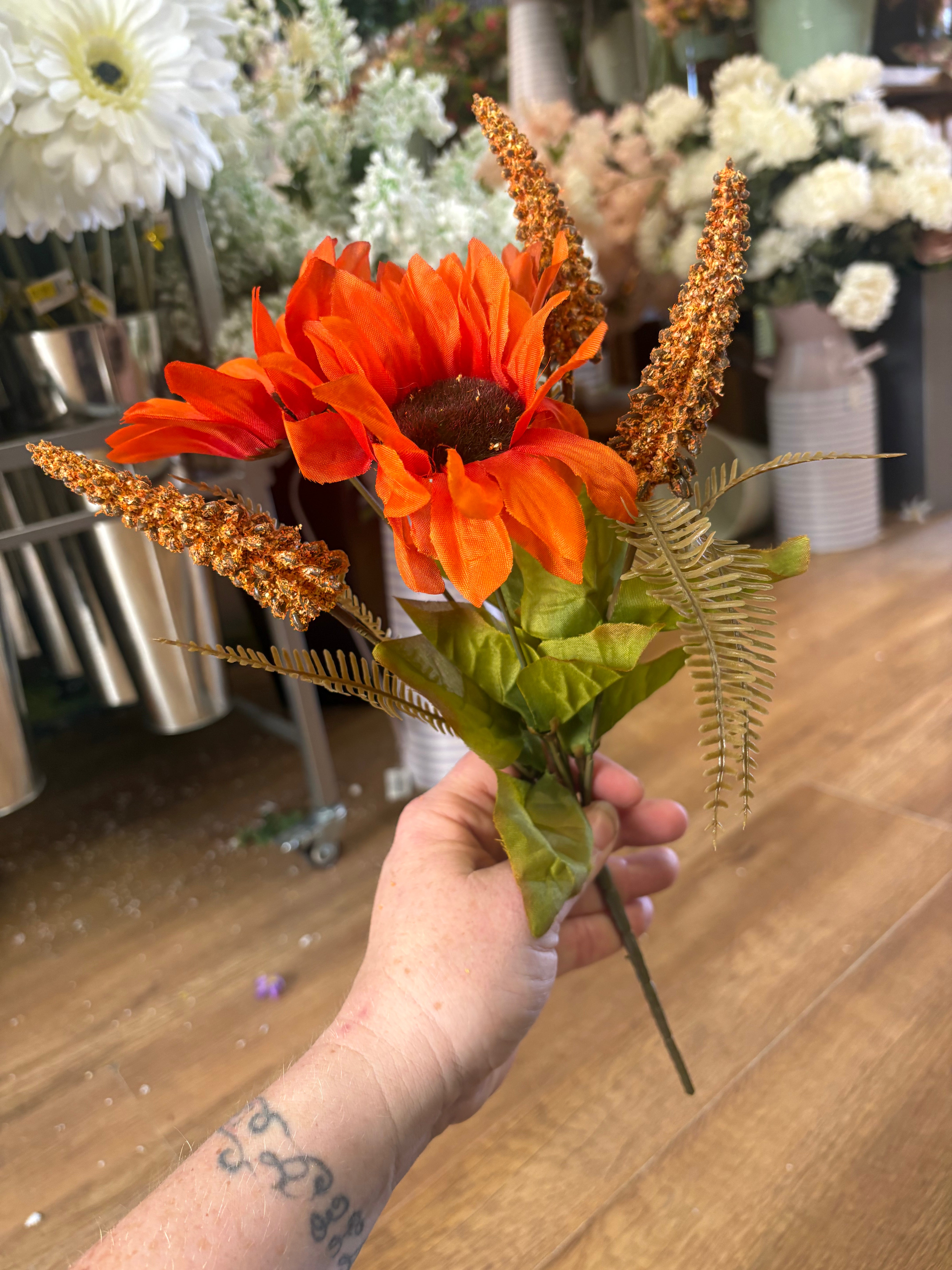 Foxtail and sunflower bush- 3 colours available