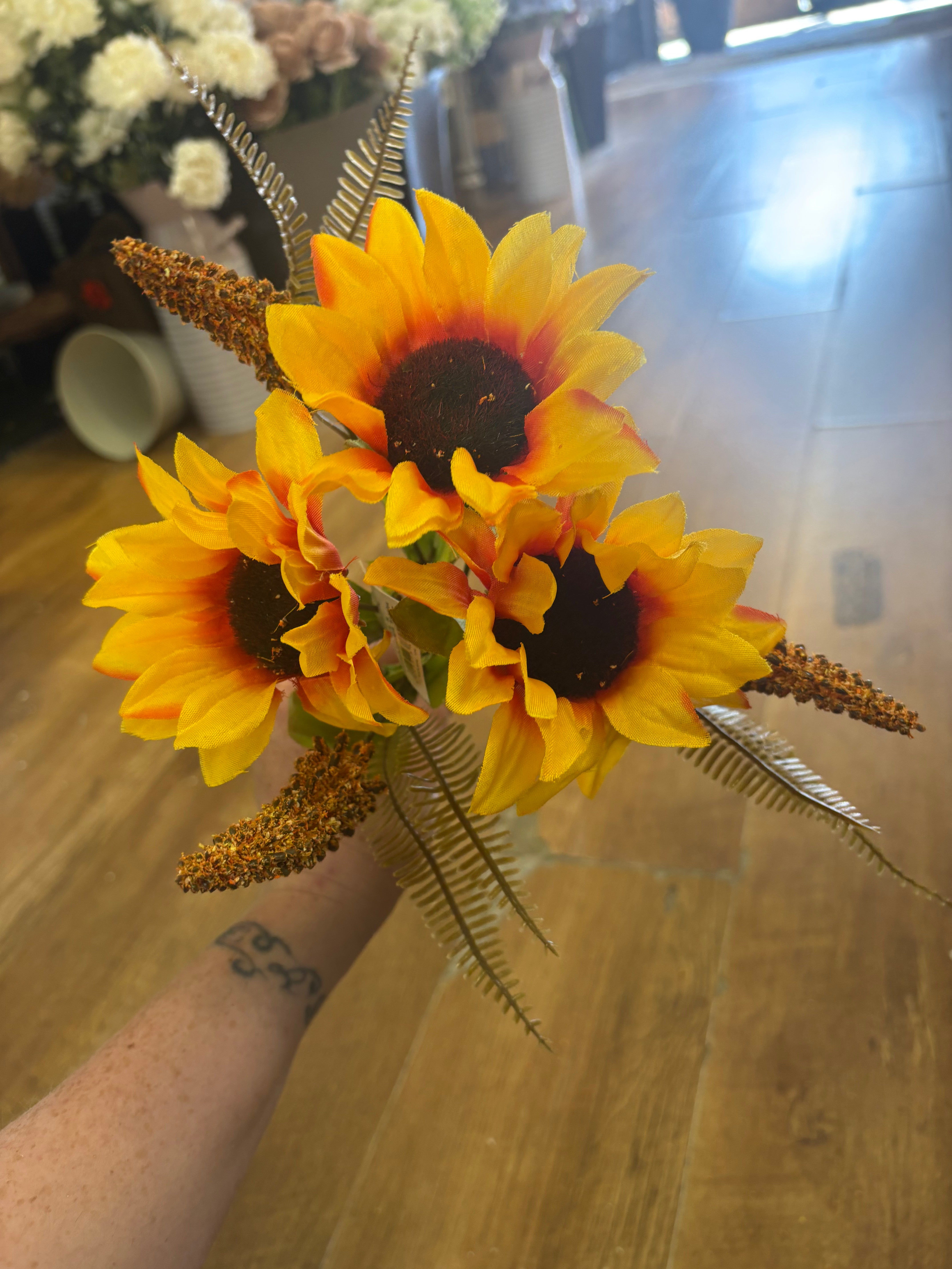 Foxtail and sunflower bush- 3 colours available