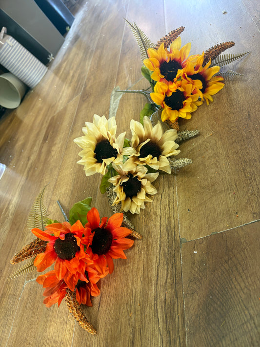 Foxtail and sunflower bush- 3 colours available