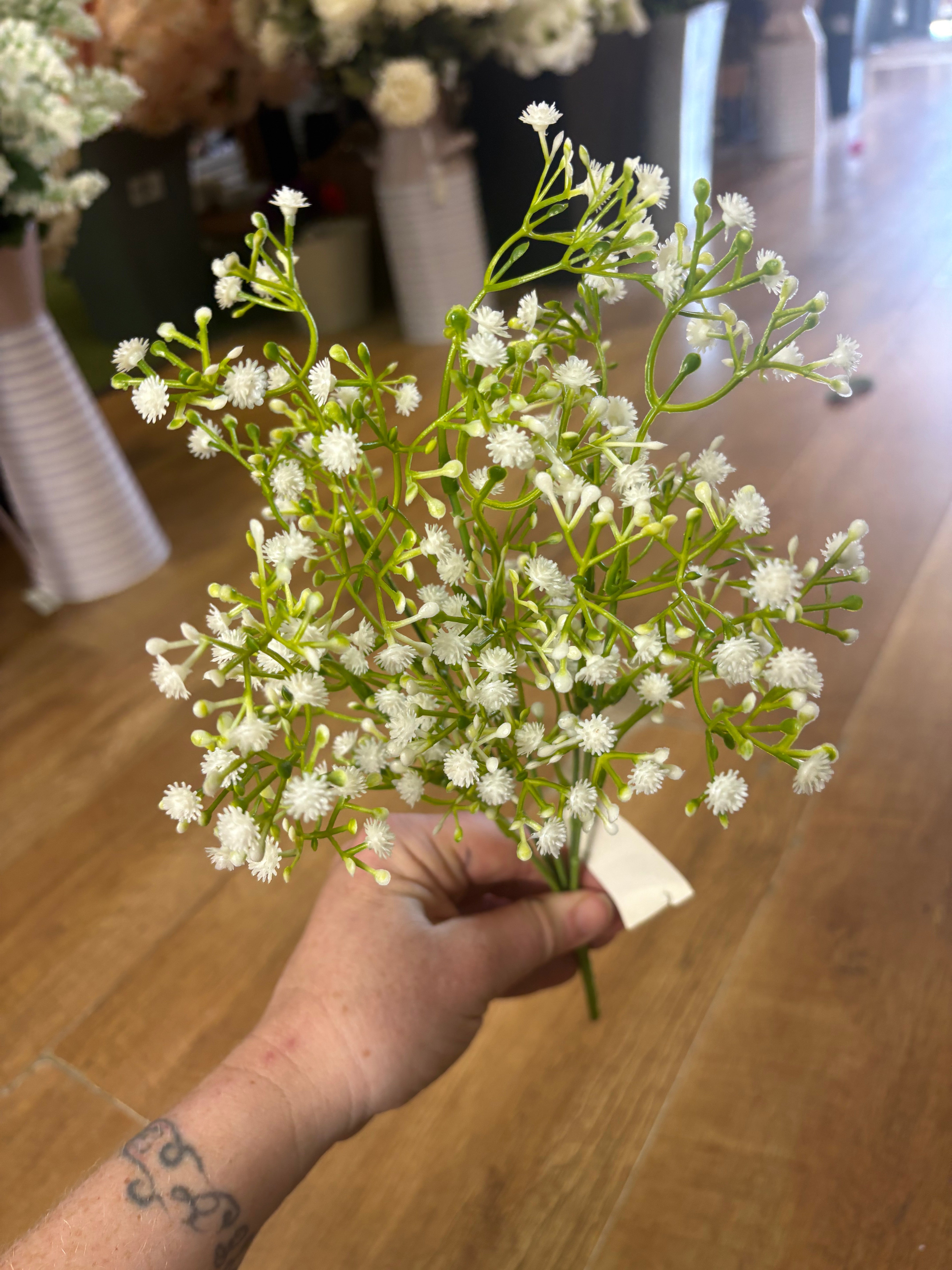 White gypsophila bunch