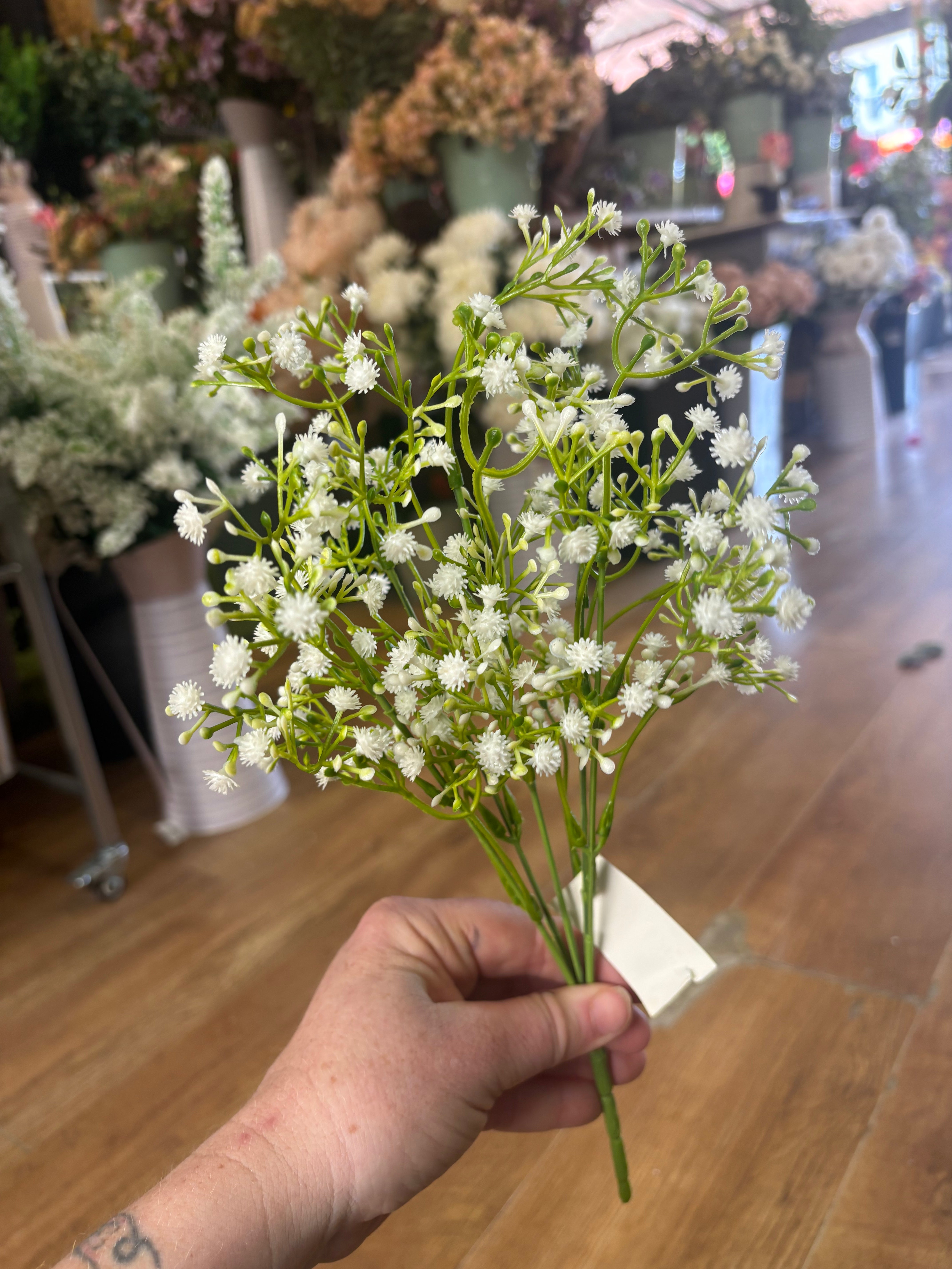 White gypsophila bunch