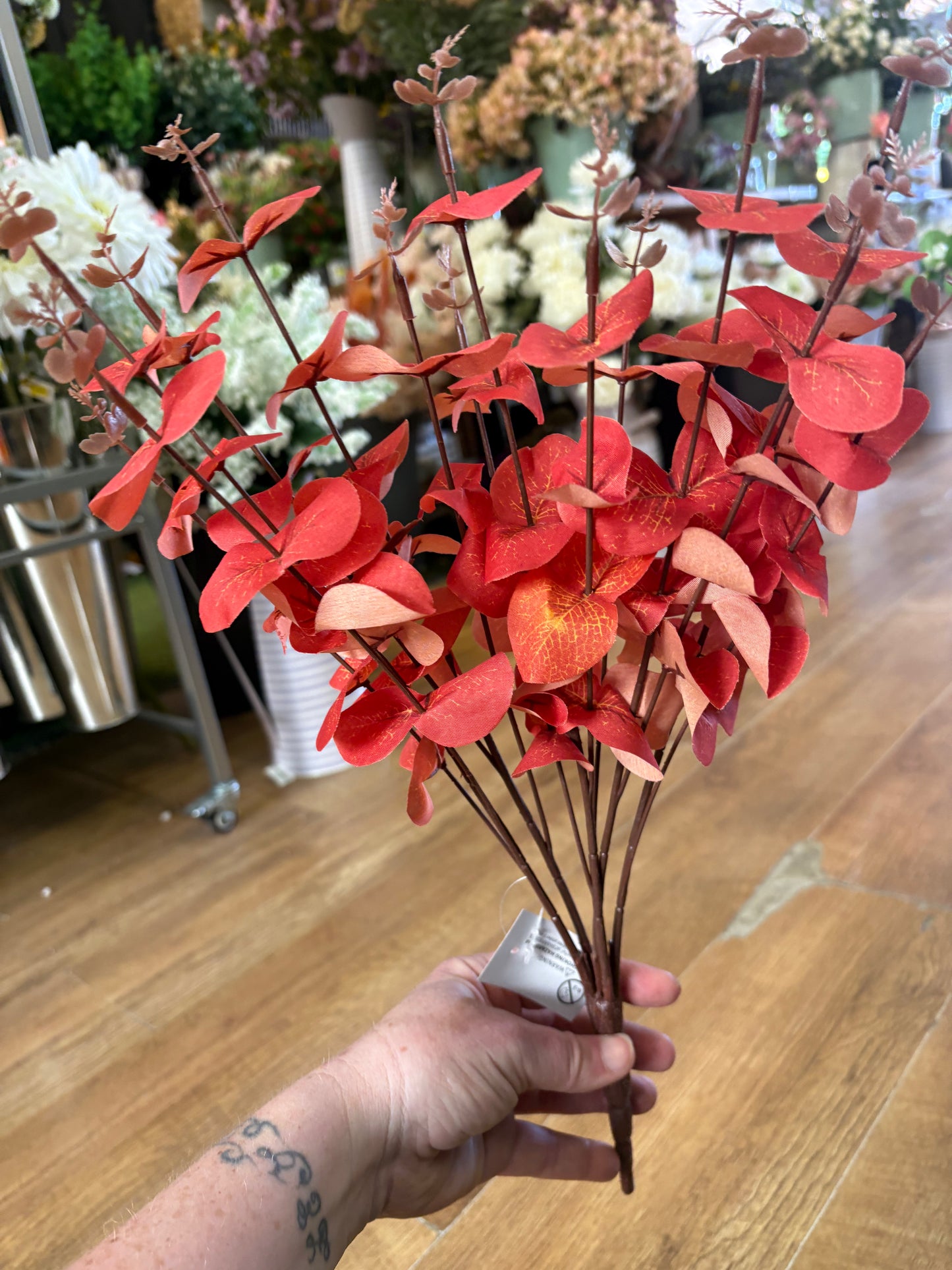 Large bunch orange eucalyptus