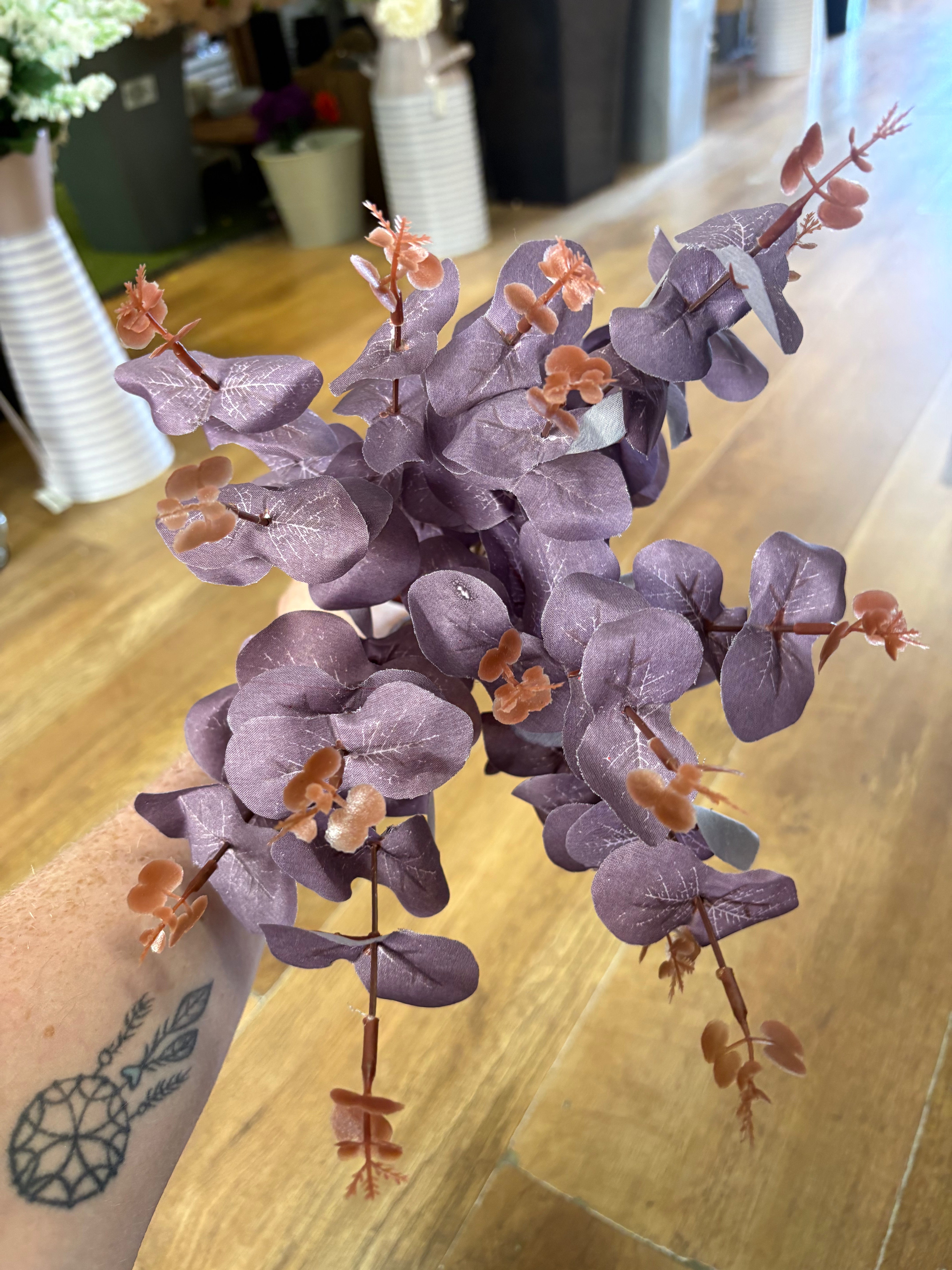 Large bunch of dark/dusky purple eucalyptus