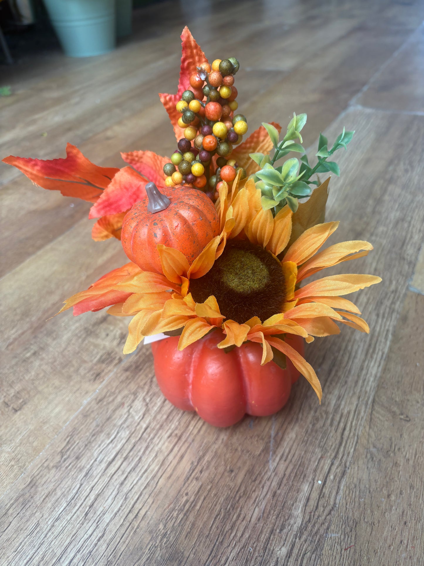 Autumnal pumpkin display