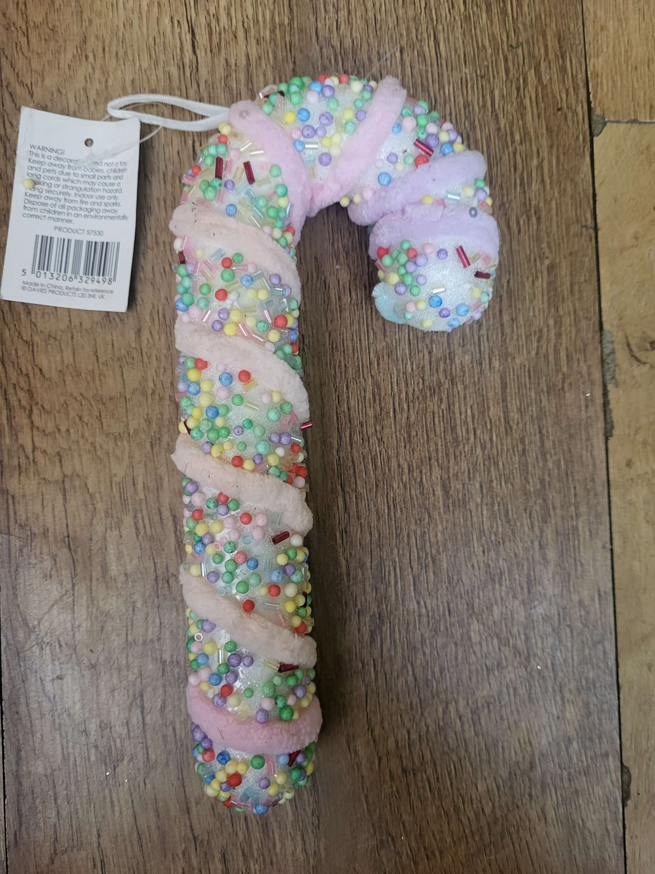 20cm pastel rainbow candy cane image 2