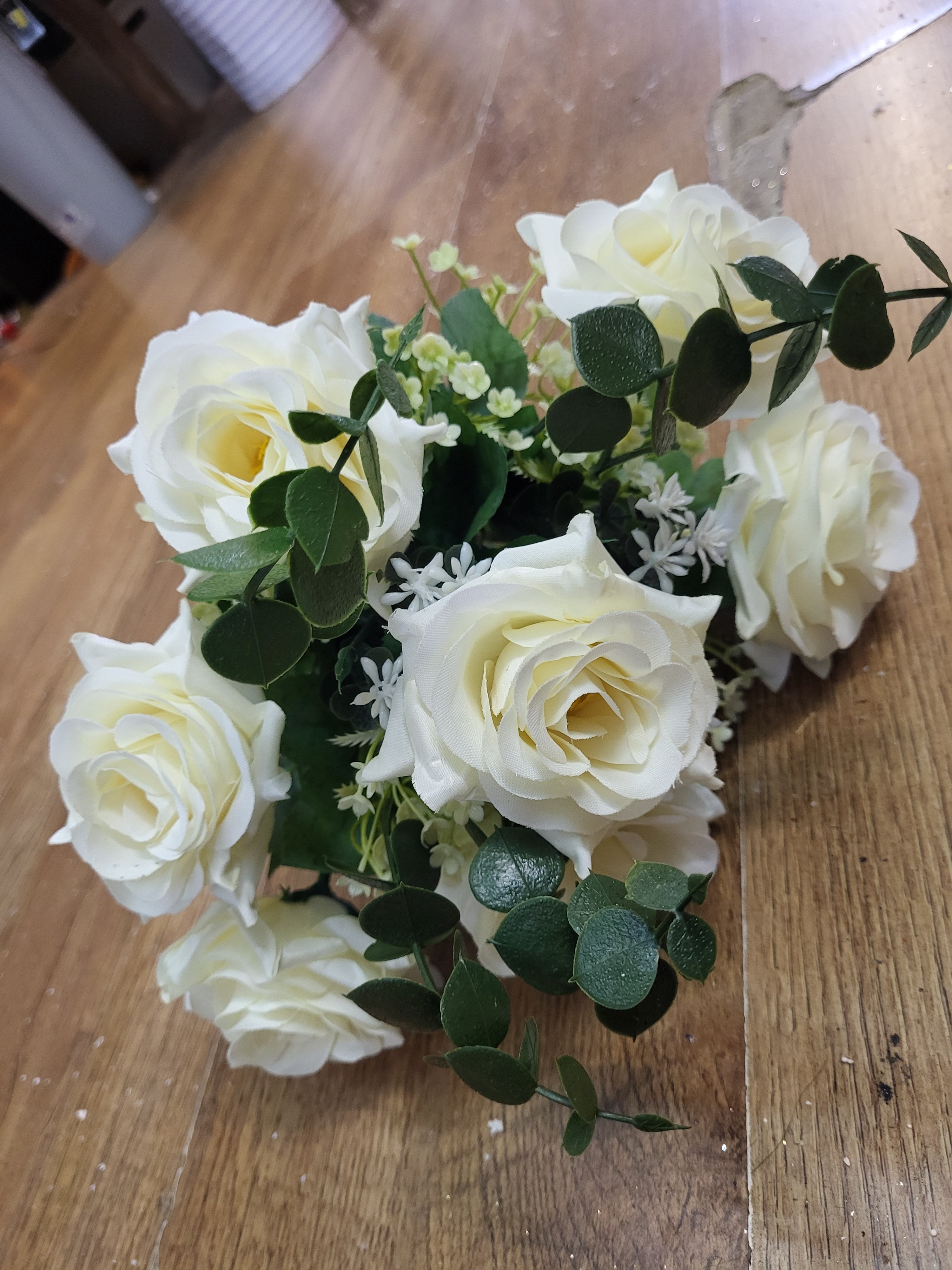 Rose and eucalyptus bouquet - 2 colours available image 10