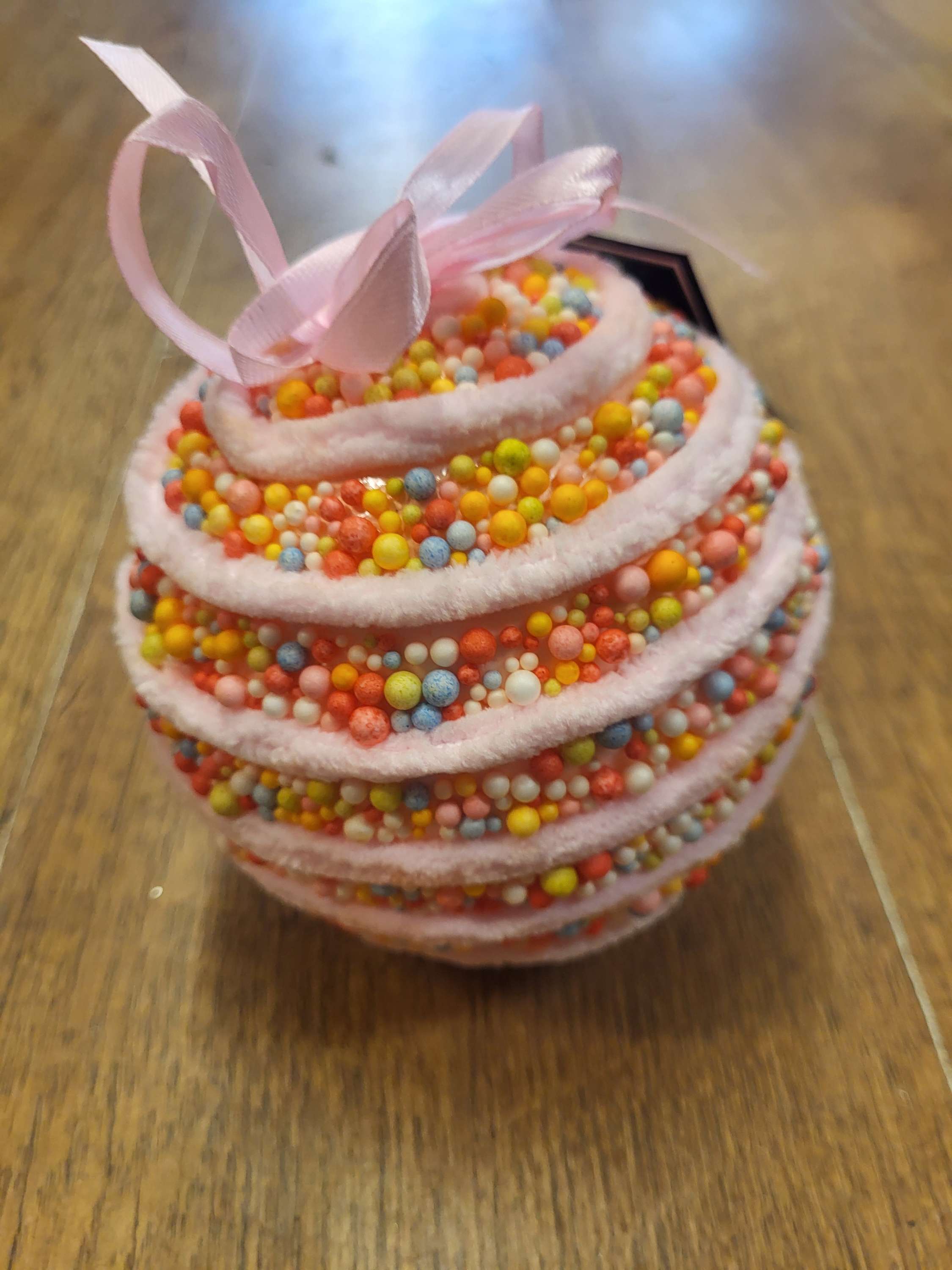 Small sprinkled hanging candy bauble  image 2