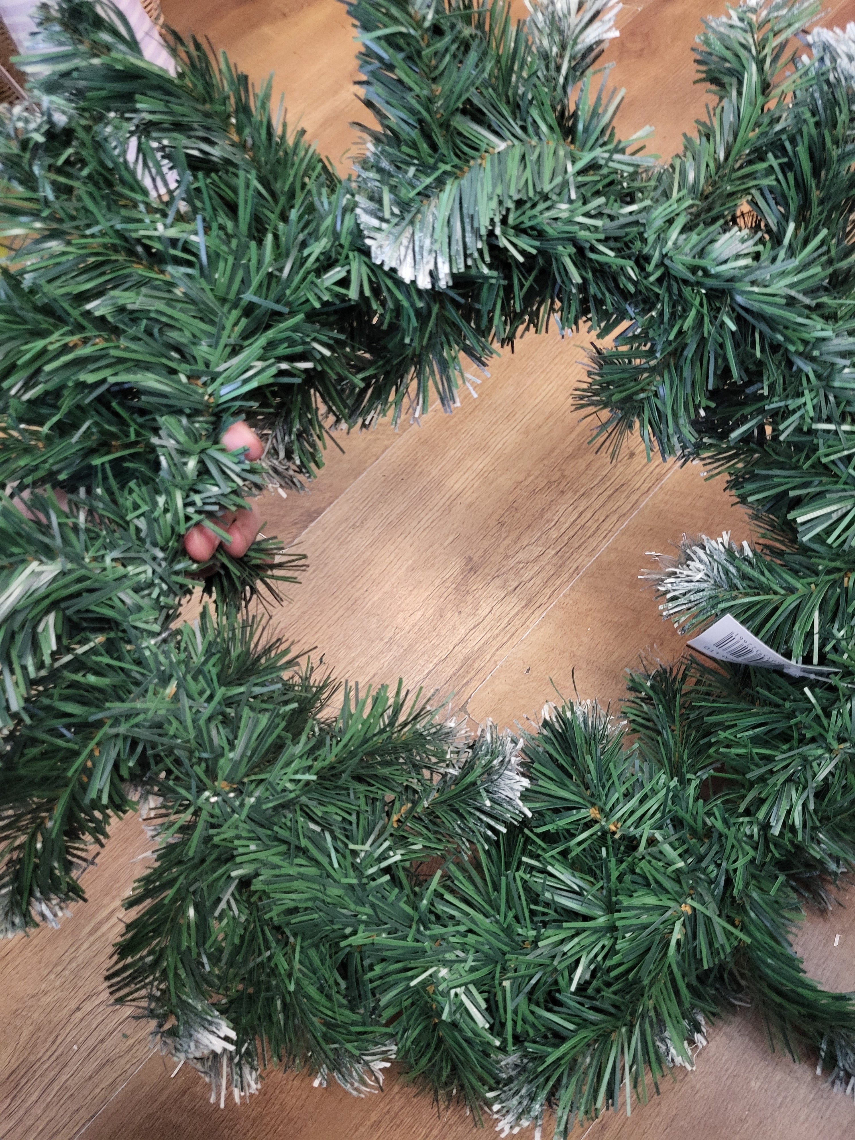 20" Snowy pine wreath image 2