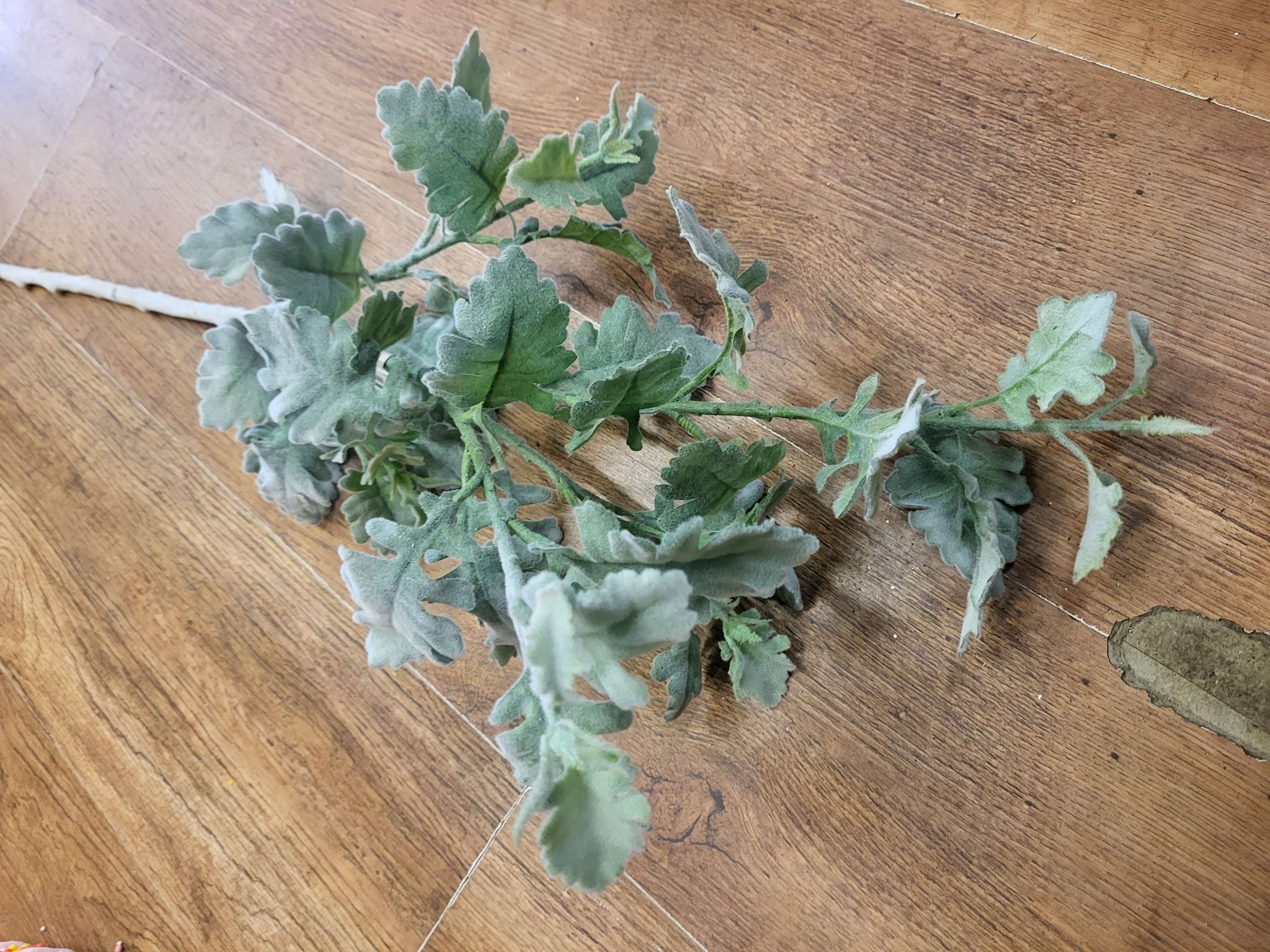 Approx 105cm flocked winter foliage image 2