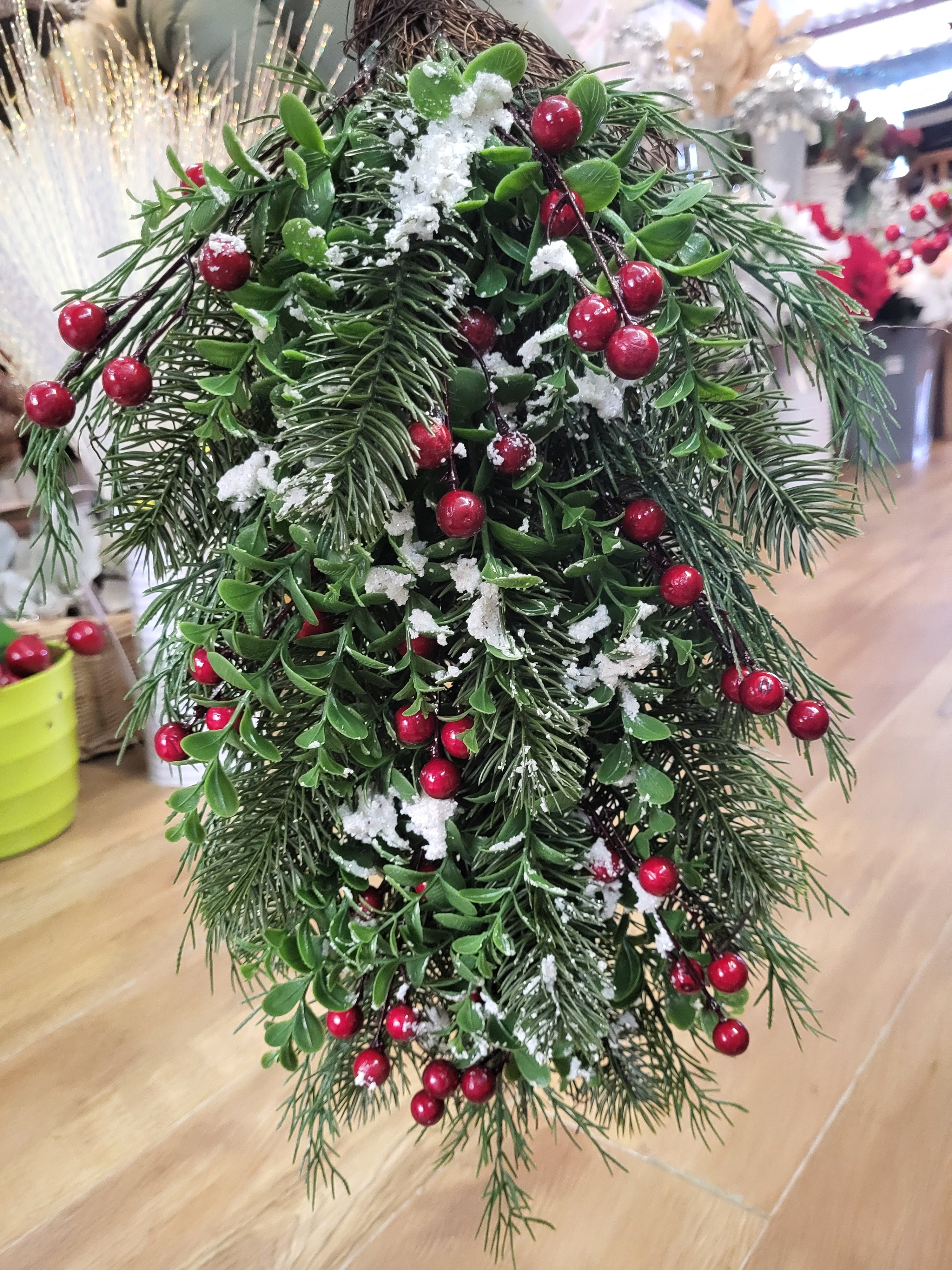 Snowberry/eucalyptus/pine teardrop image 7