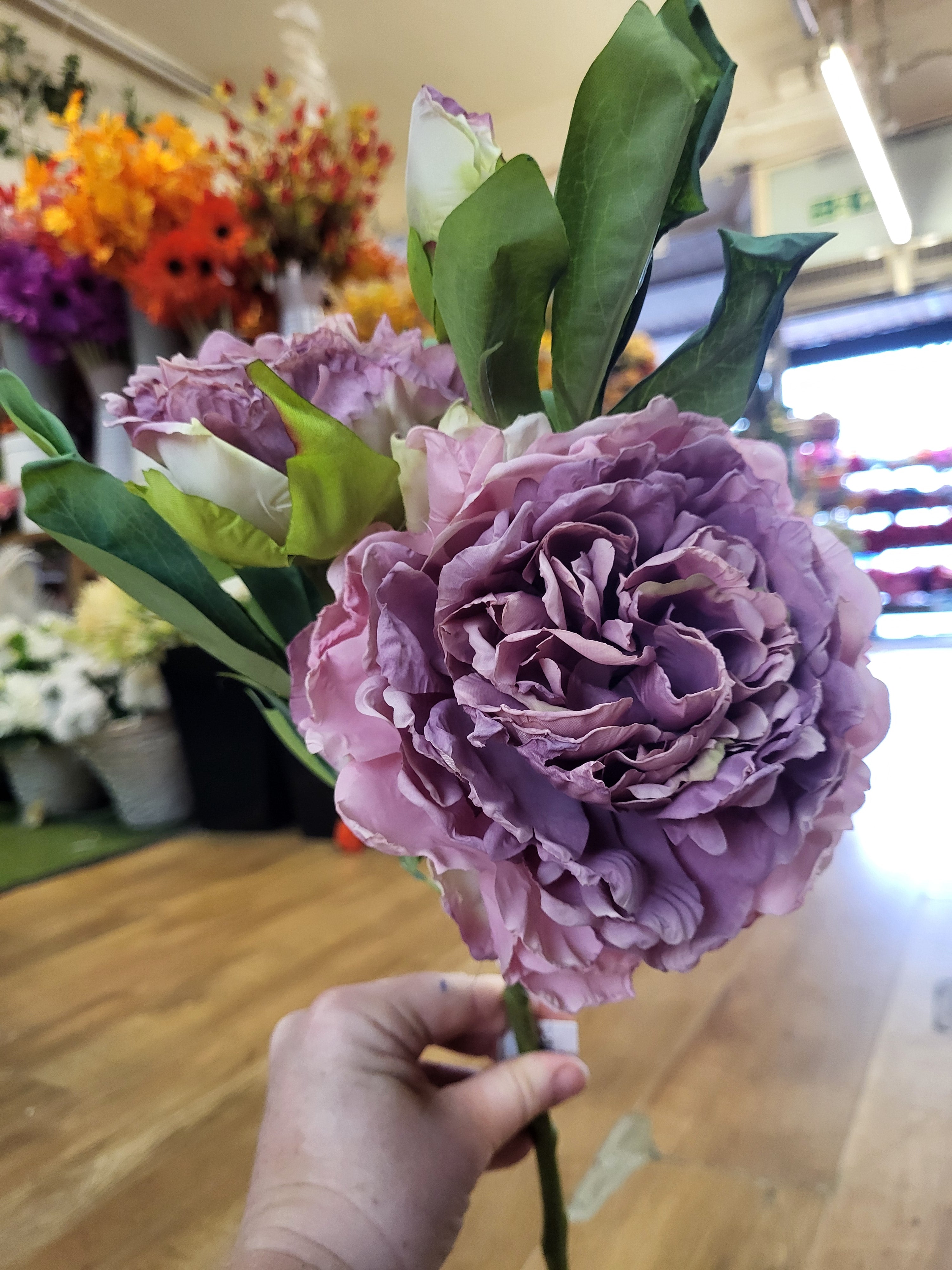 Dried inspired Vintage Mauve Eleanor peony  image 2