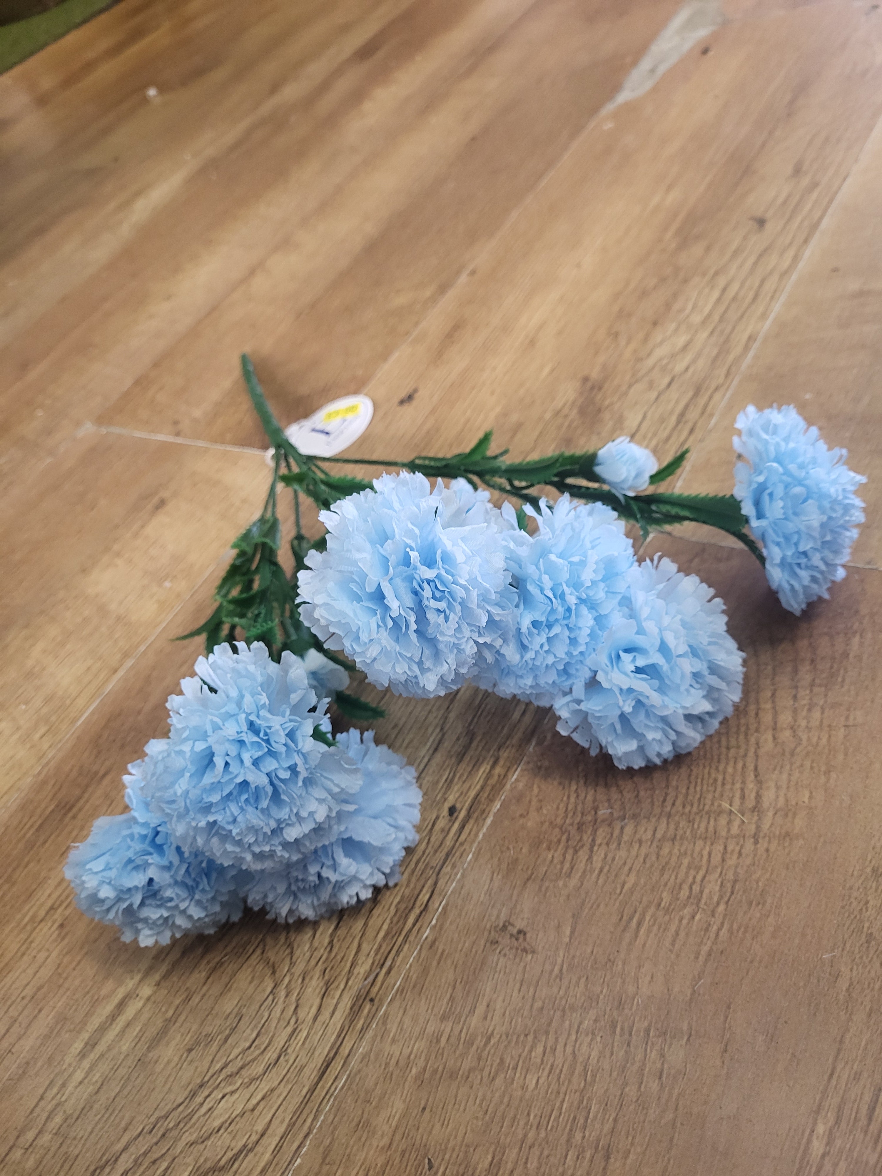 Big bunch of pale blue carnations image 4