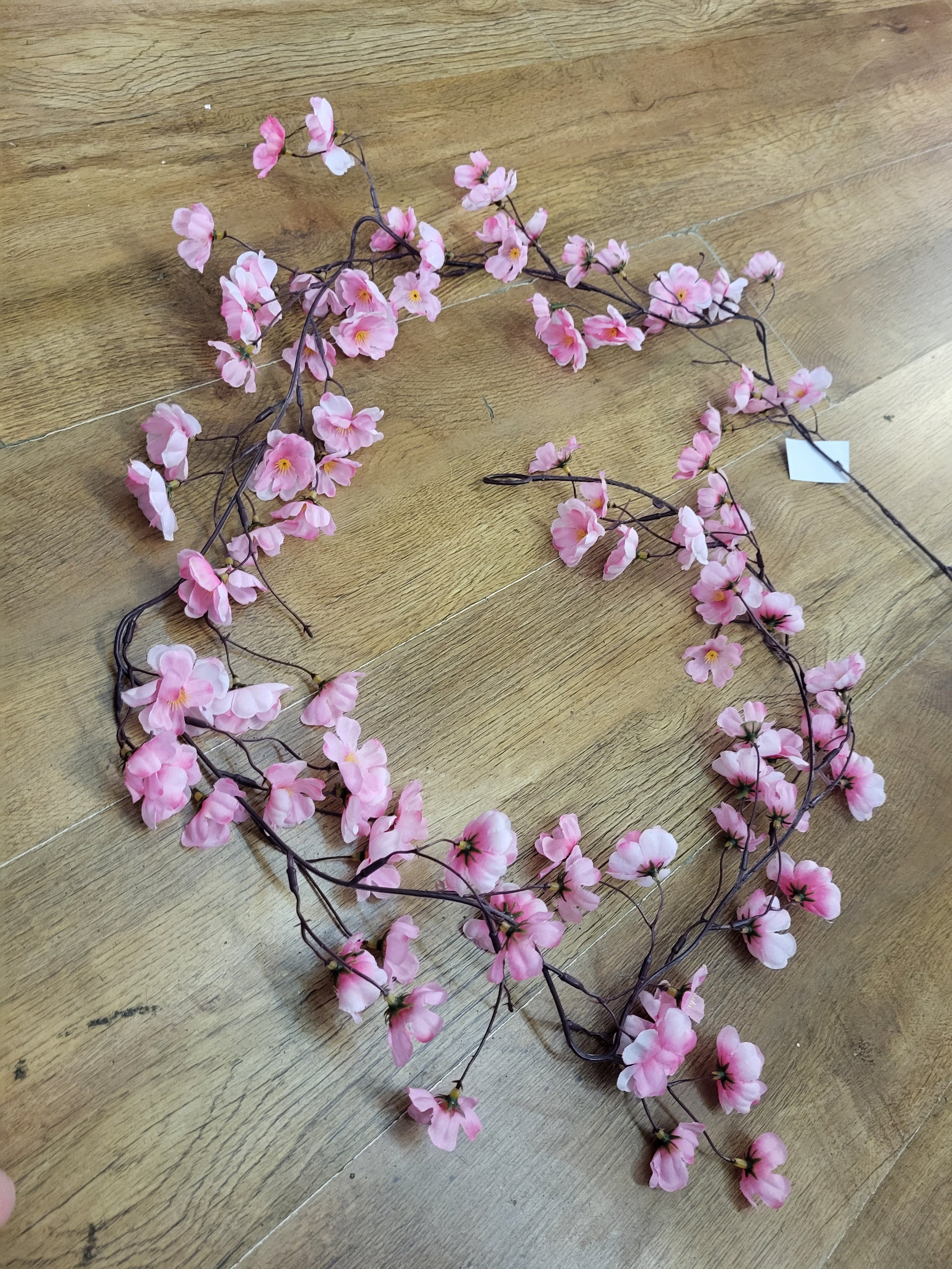 Pink cherry blossom garland  image 0