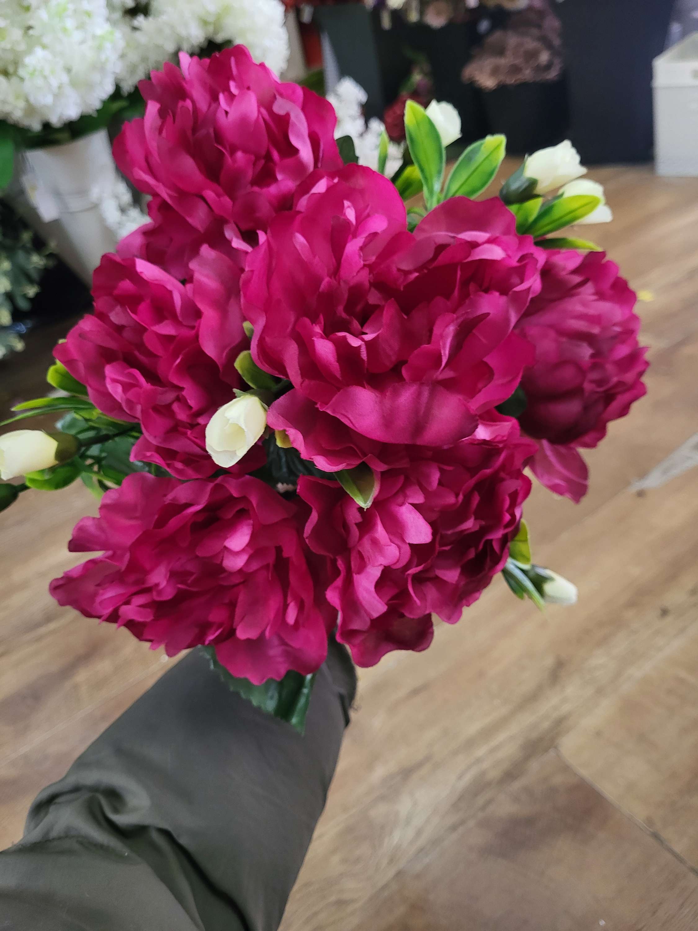Large peony bouquet - 5 colours available image 6