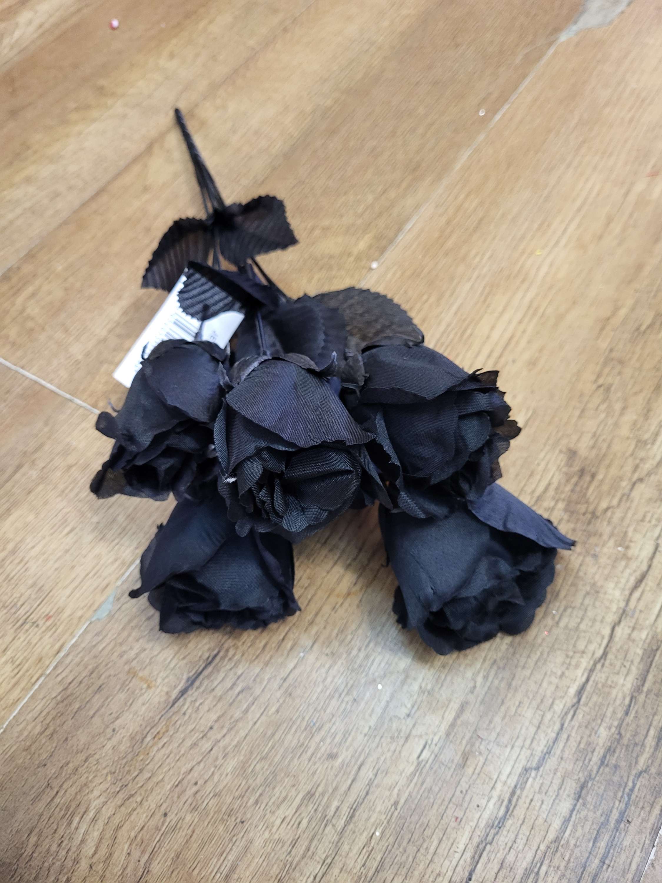 Black flowers  - 4 styles available image 1