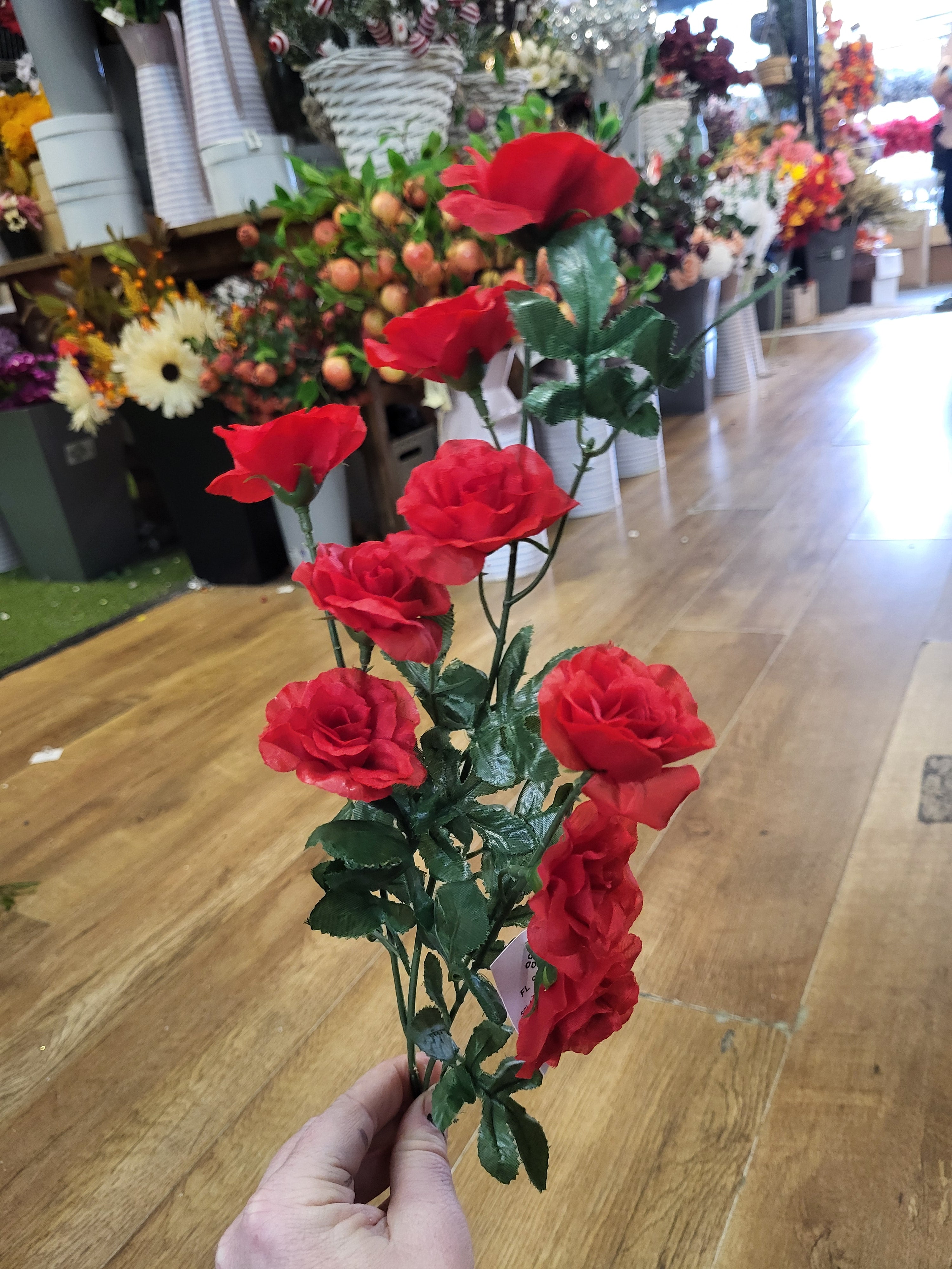 Long stem mini roses spray - 2 colours available image 4