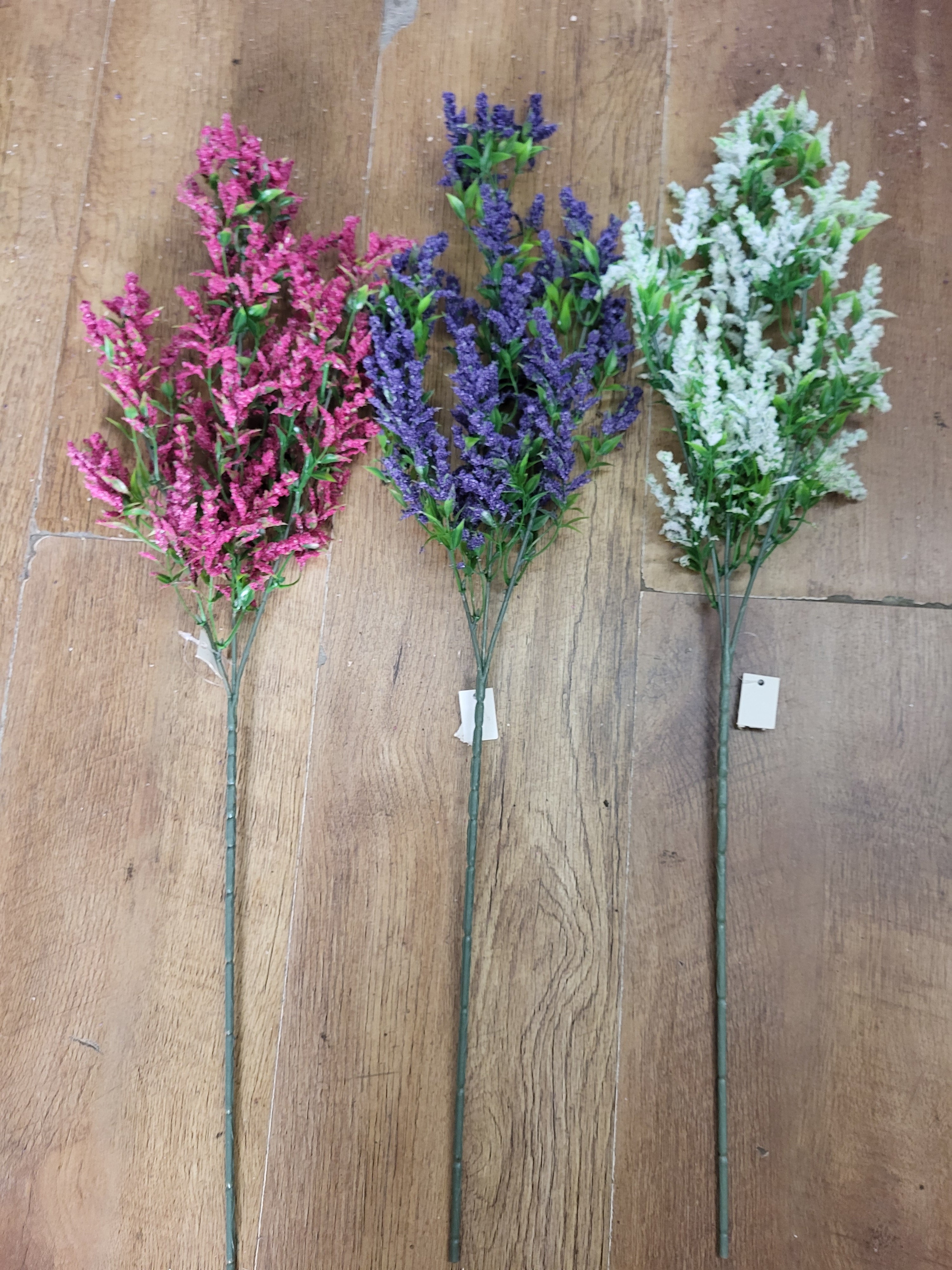 Long Wild lavender stem - 3 colours available image 1