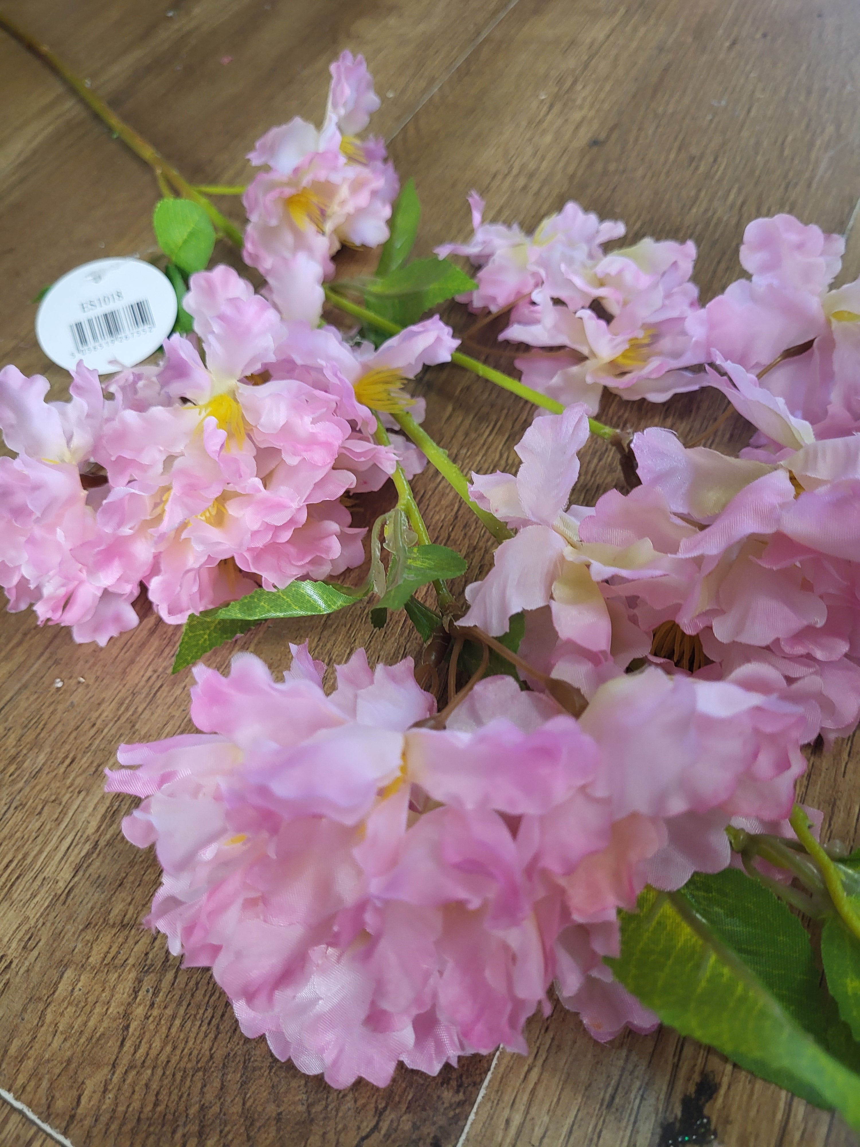 Long stem pink apple tree blossom image 2