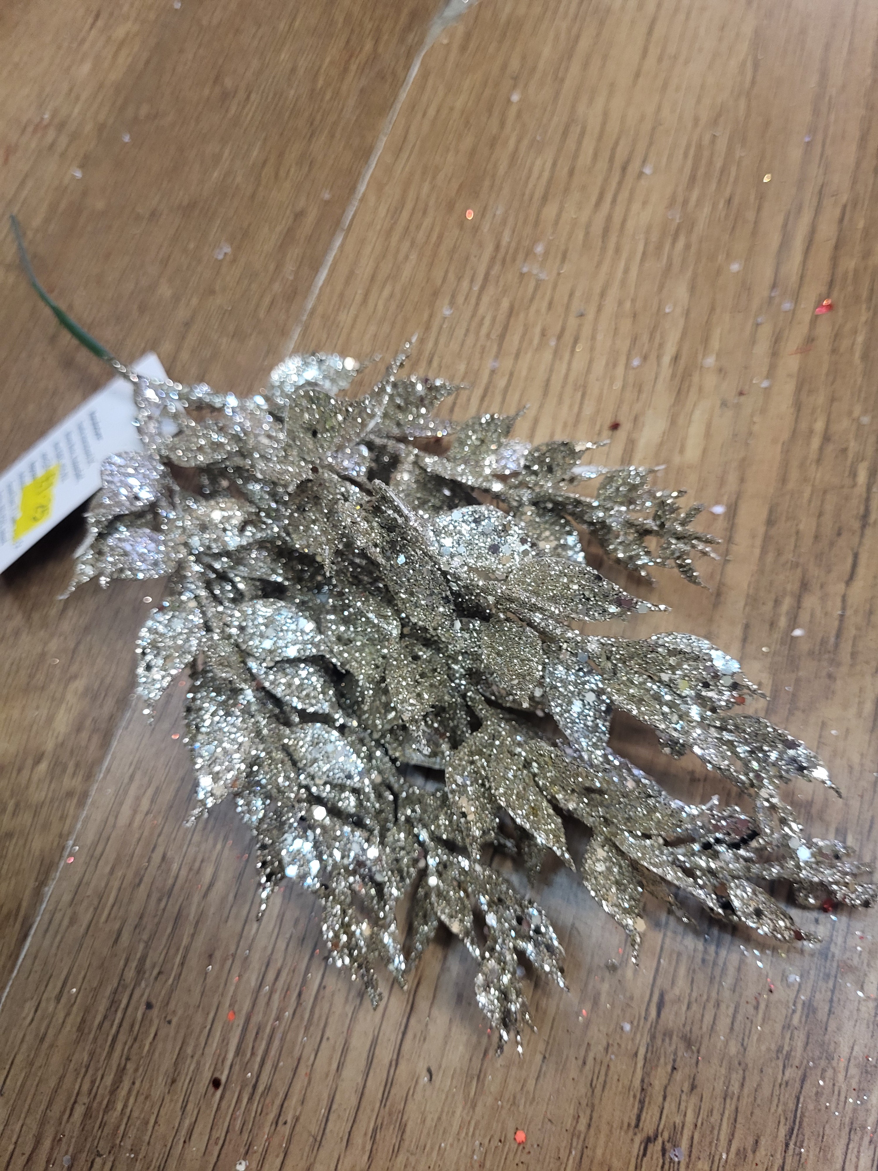 Glittered fern pick - 4 colours available image 7